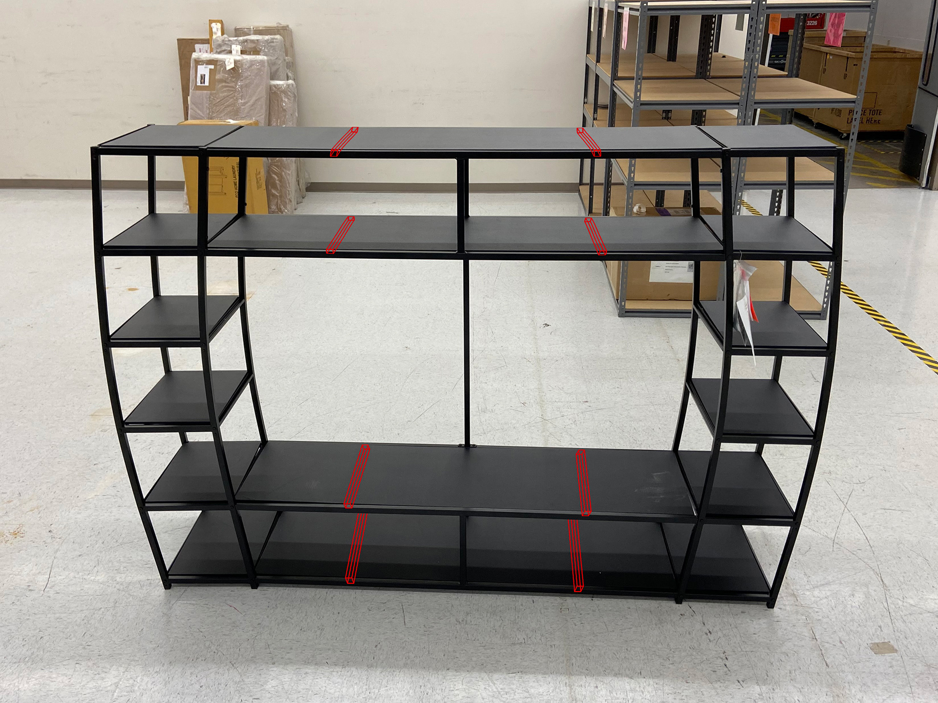 Additional support beams were needed.