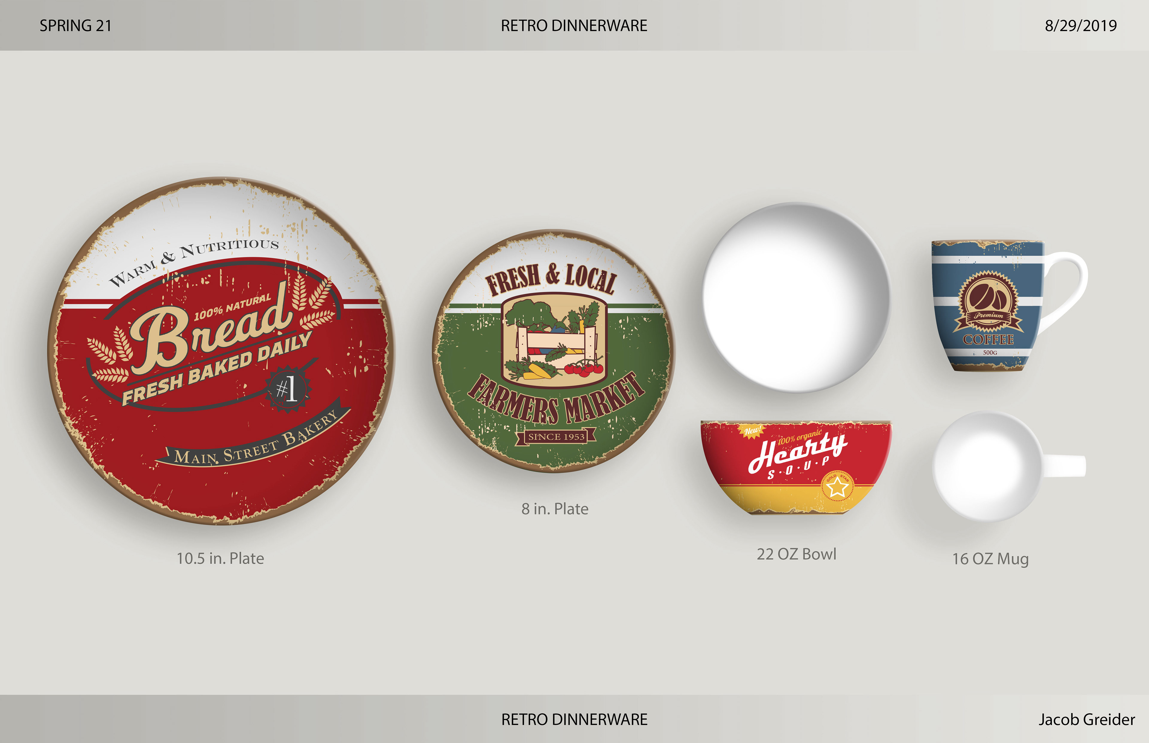 Retro Dinnerware CAD