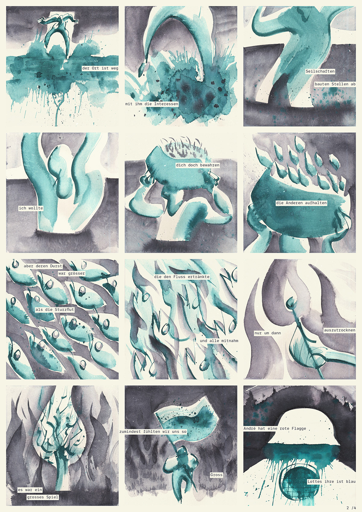 «Spiel ohne Grenzen –los» Comic im A3 Format, Seite 2/4