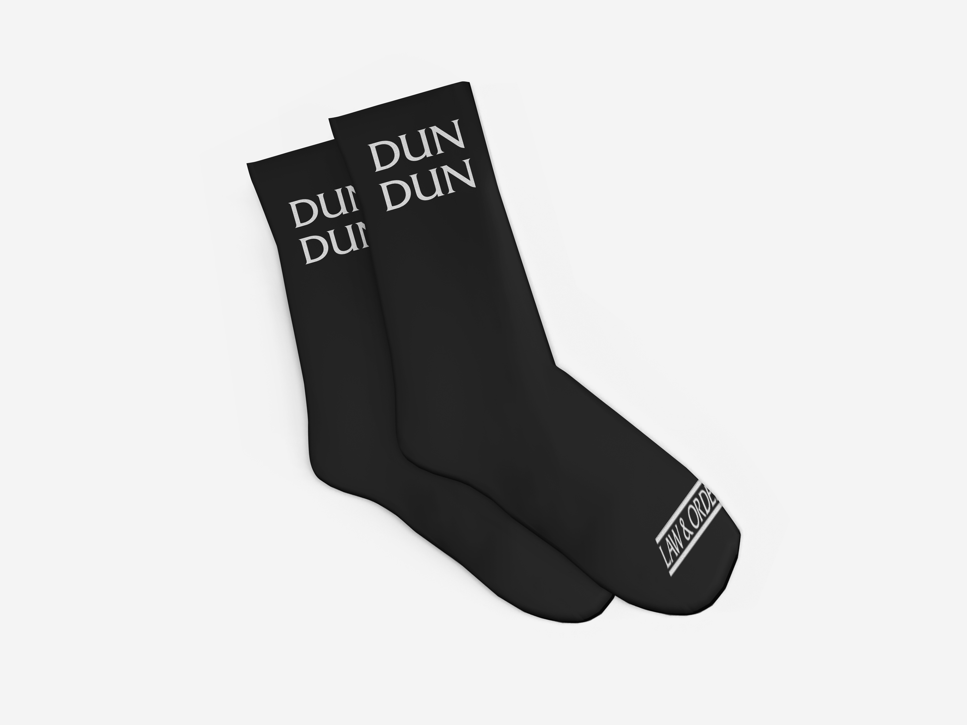 Law & Order Socks designed by me.
