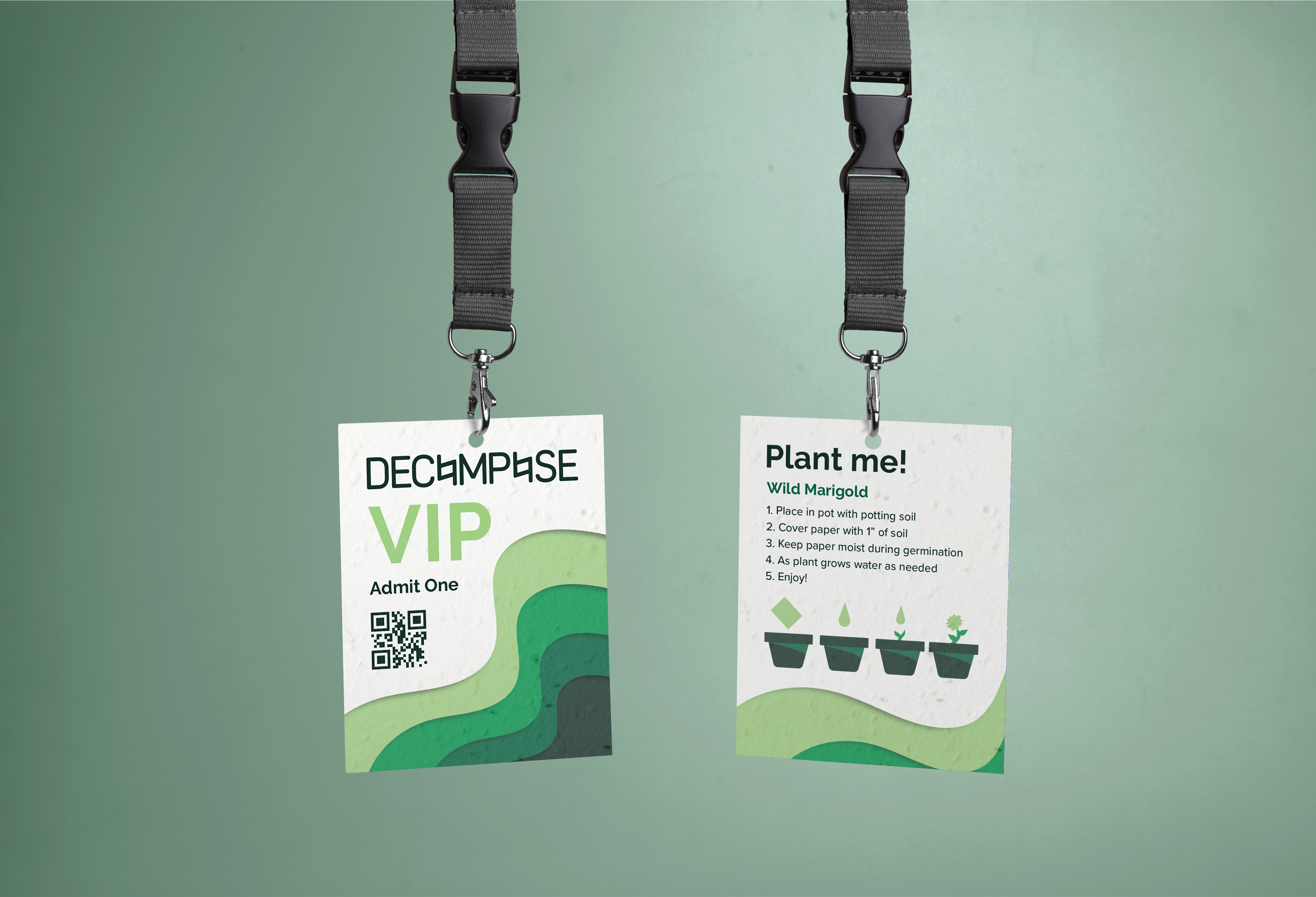 VIP Admission Passes Made of Plantable Paper