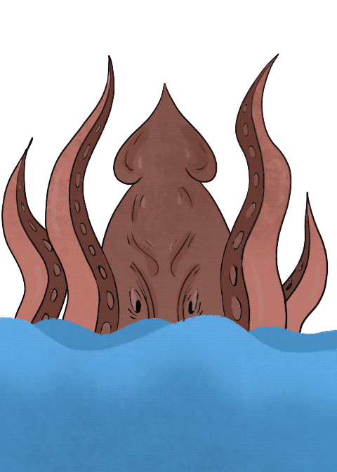 Animation for Kraken game piece