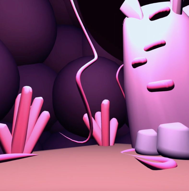 Environmental light change: Pink