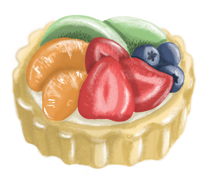 Prompt:A Fruit Pastry