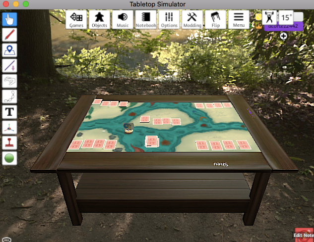 Development of deck building dynamic in TableTop Simulator