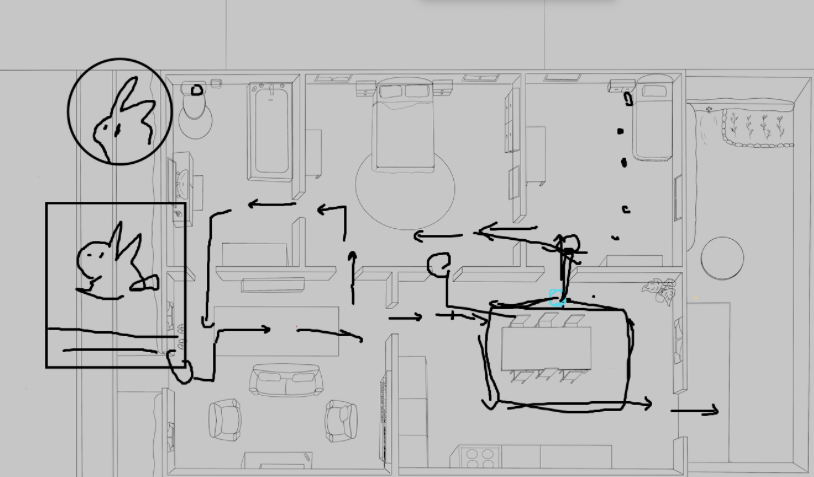 Collaborative brainstorm of player movement over zoom