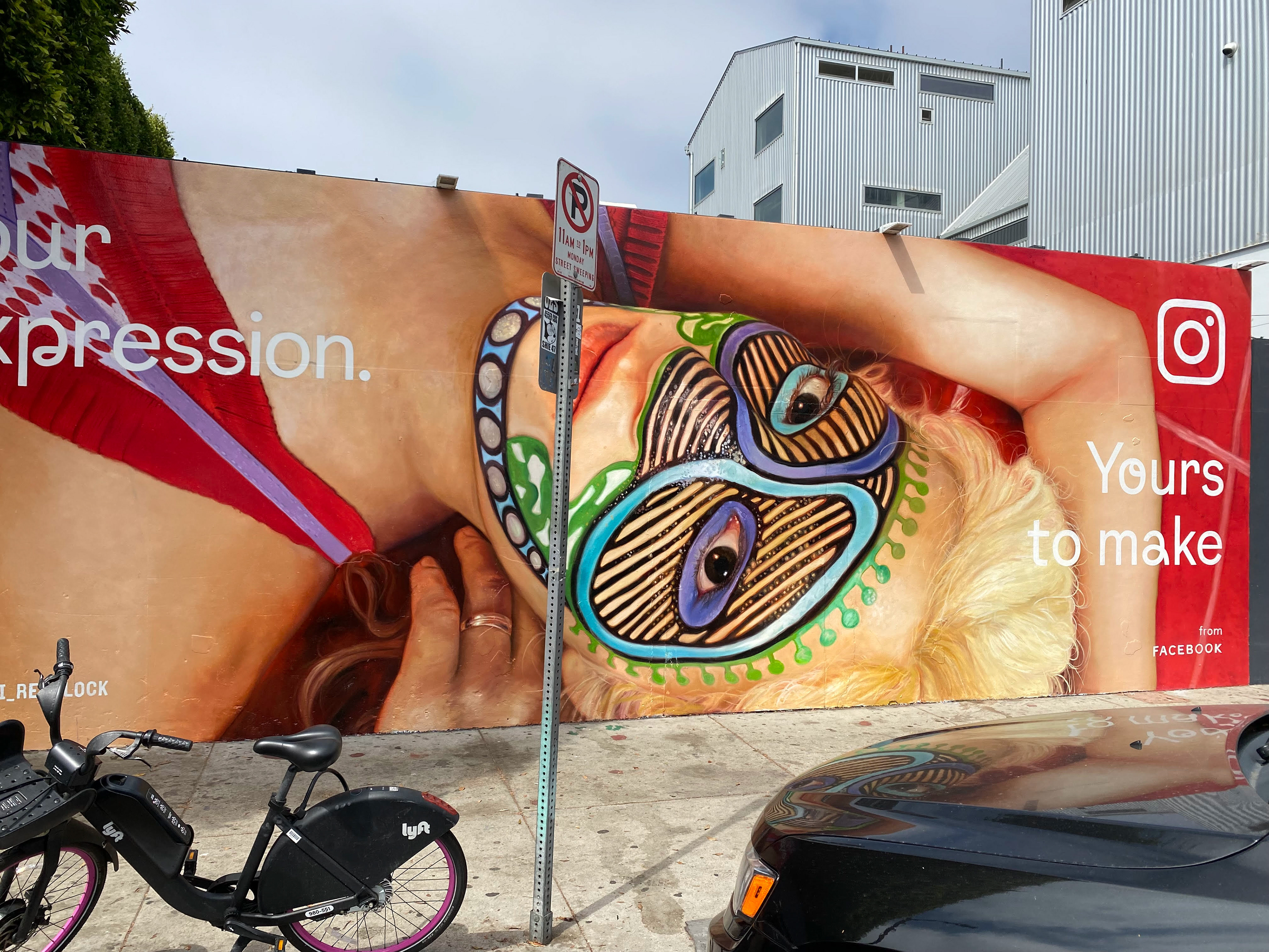 Commercial Instagram Mural in Venice, CA (Oil Paint)