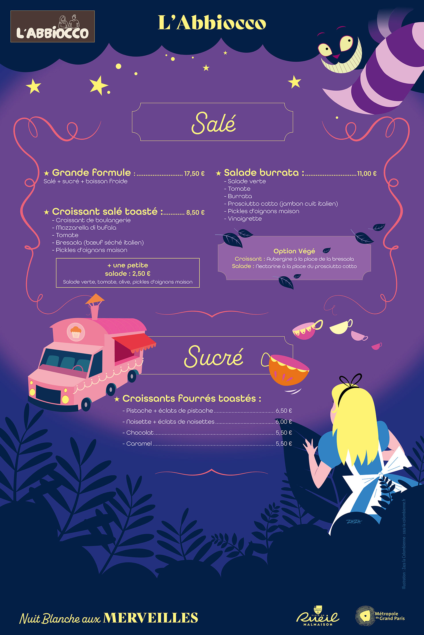 Panneau Menu (1,50 x 1 m)