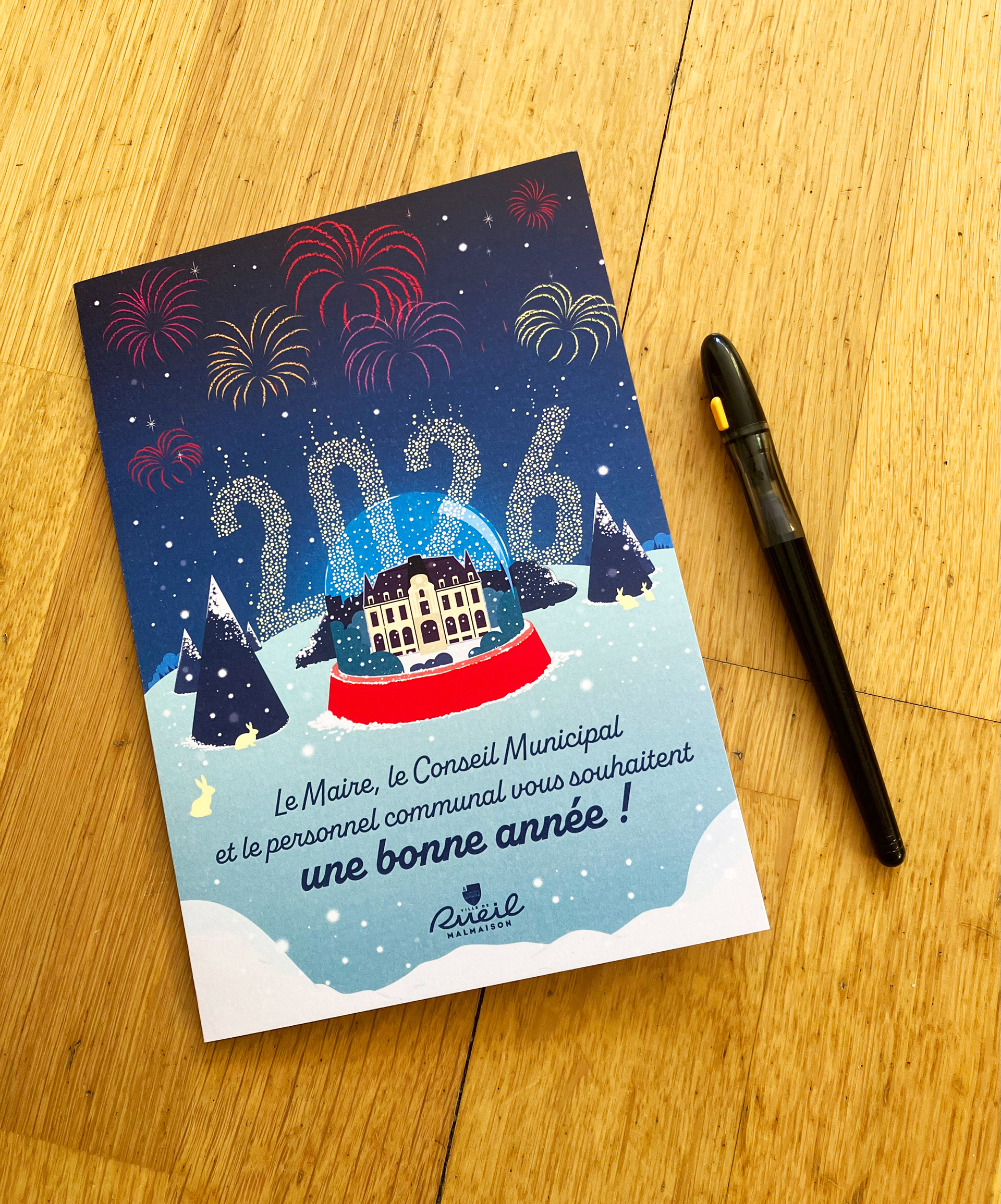 Carte de vœux fermée