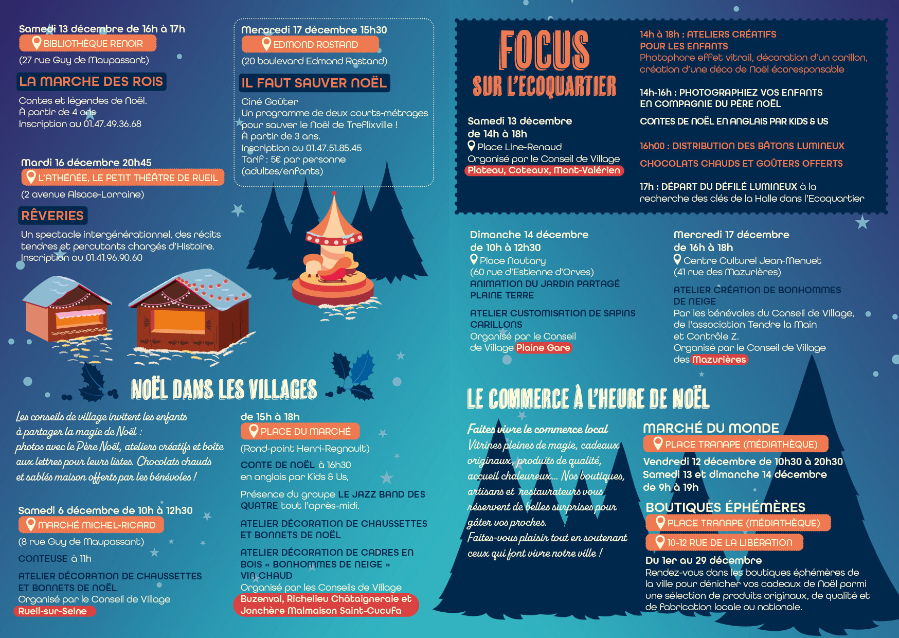 Double-page du livret-programme