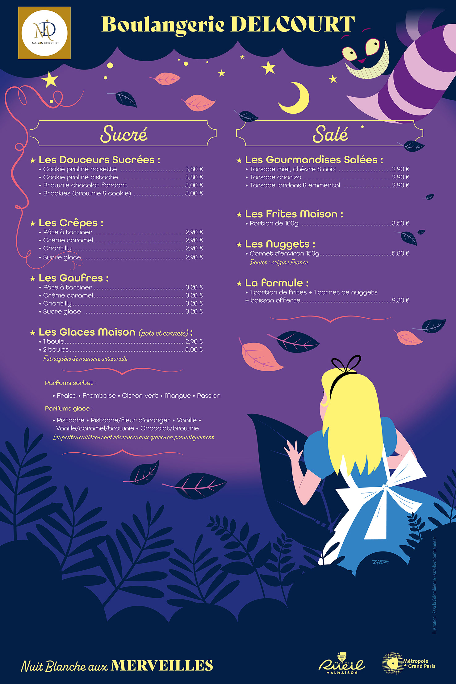 Panneau Menu 3 (100 x x150 cm)