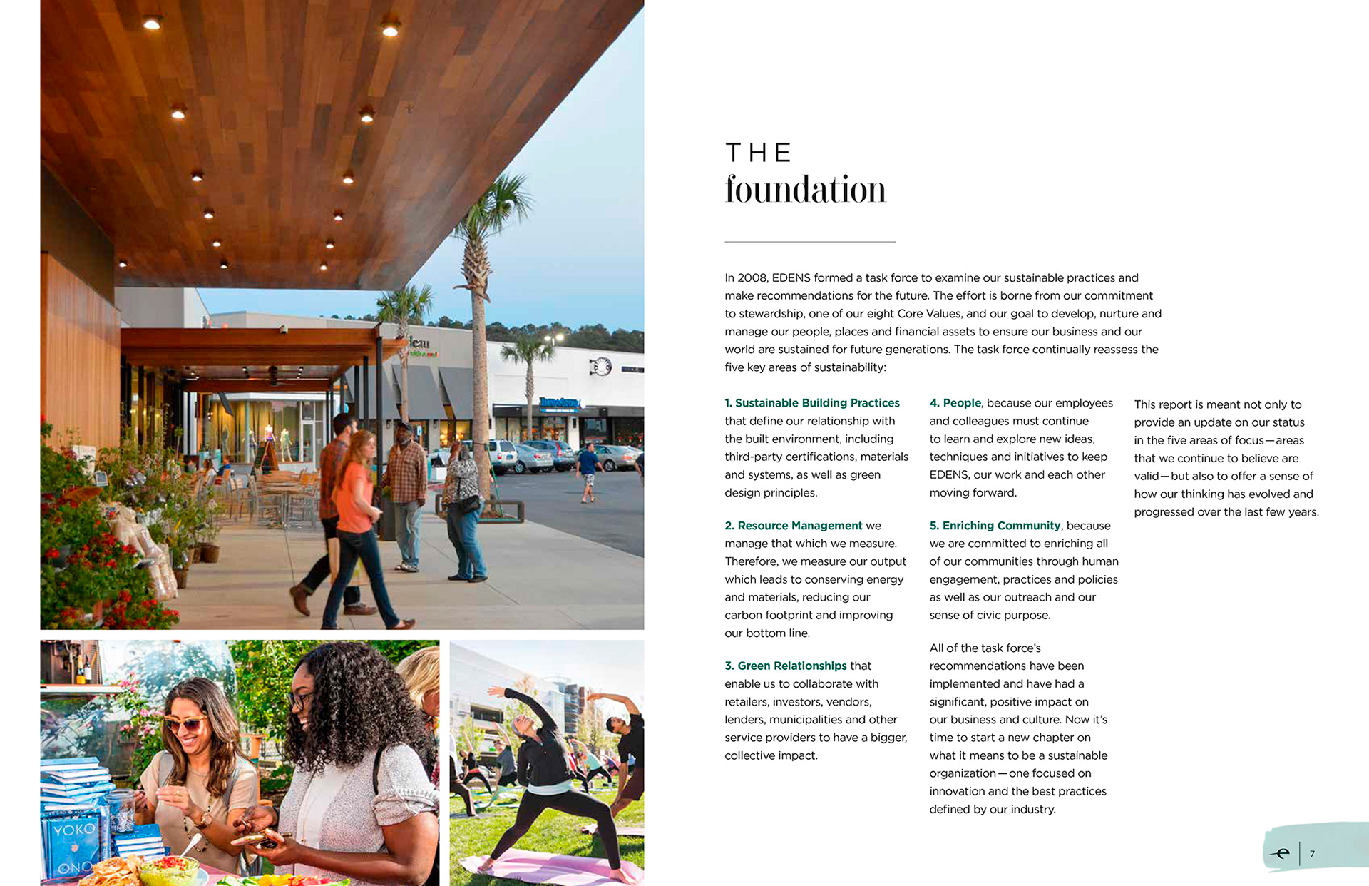 Spread 2 Sustainability brochure