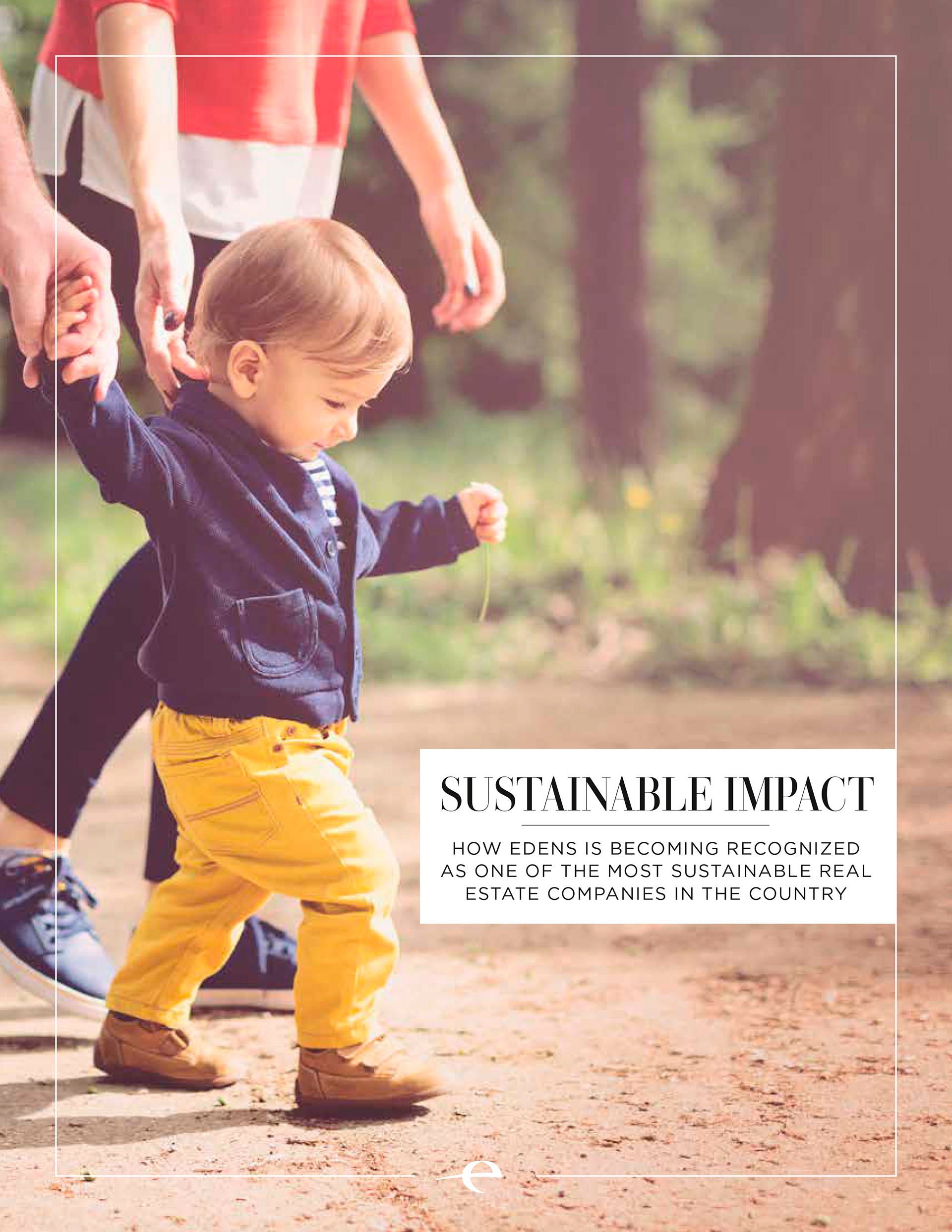 Cover for Sustainability brochure