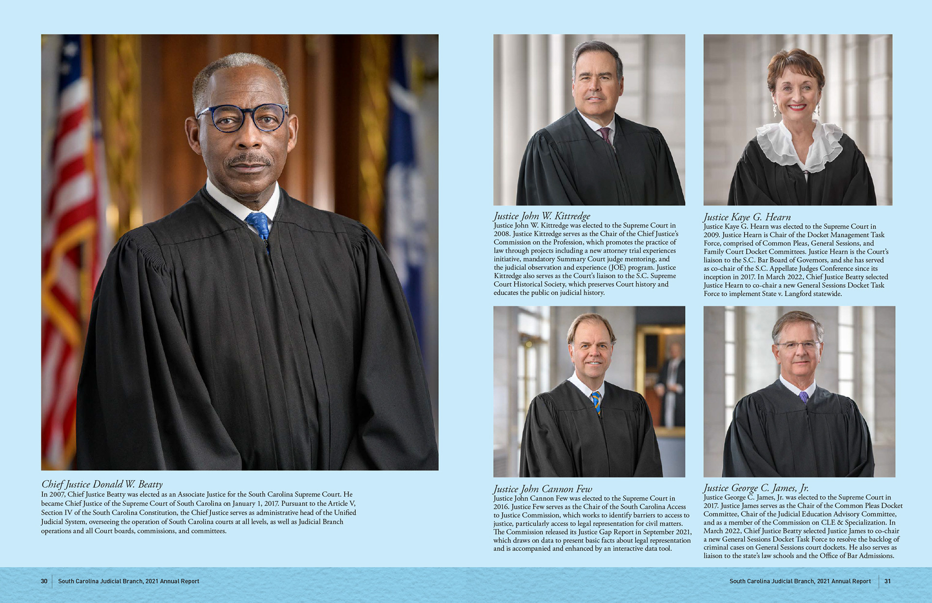 SC Justice spread