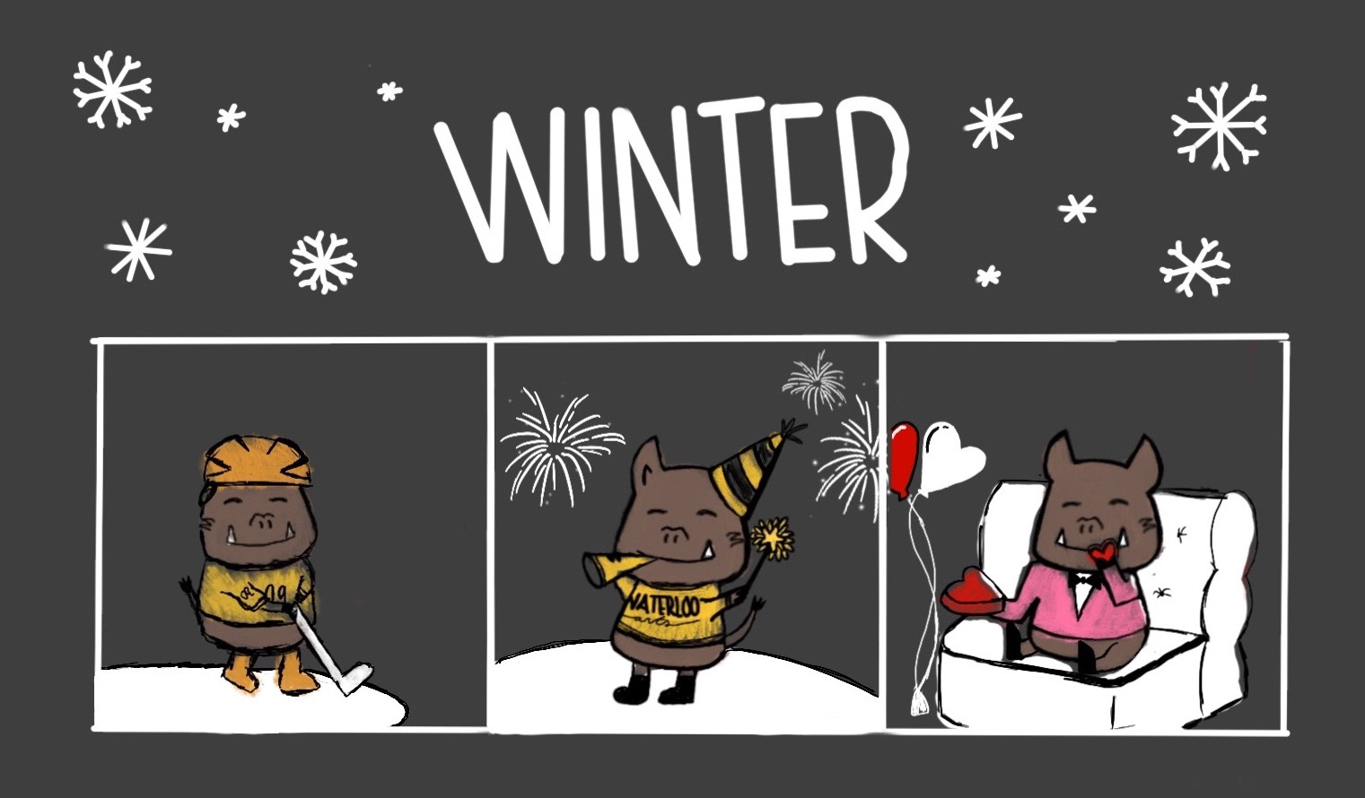 December, January, February