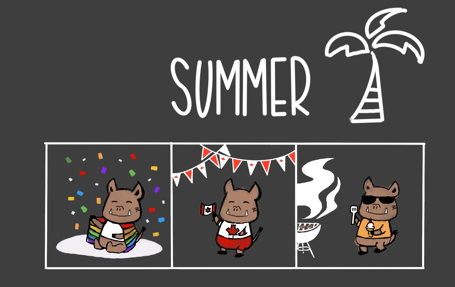 June, July, August