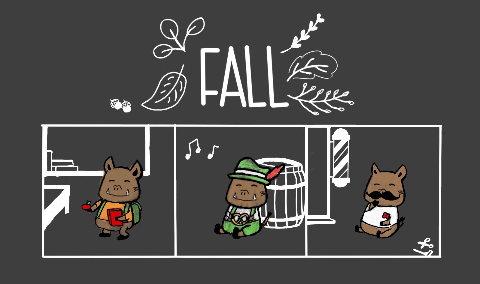 September, October, November