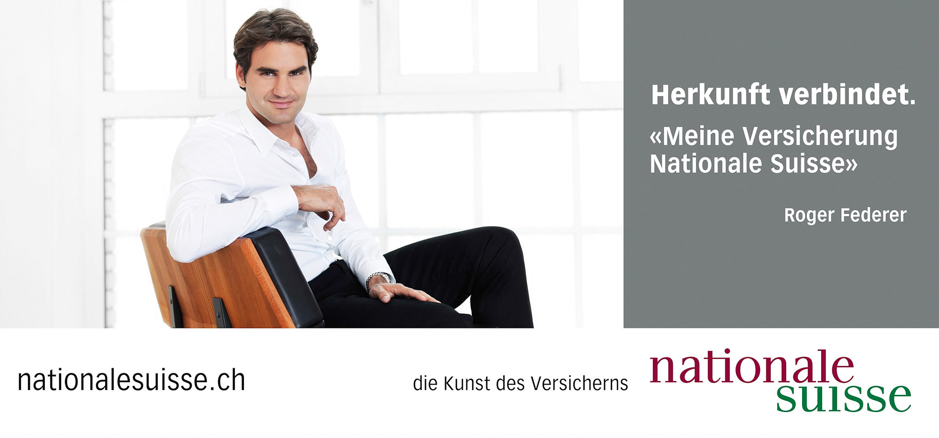 Roger Federer for Nationale Suisse