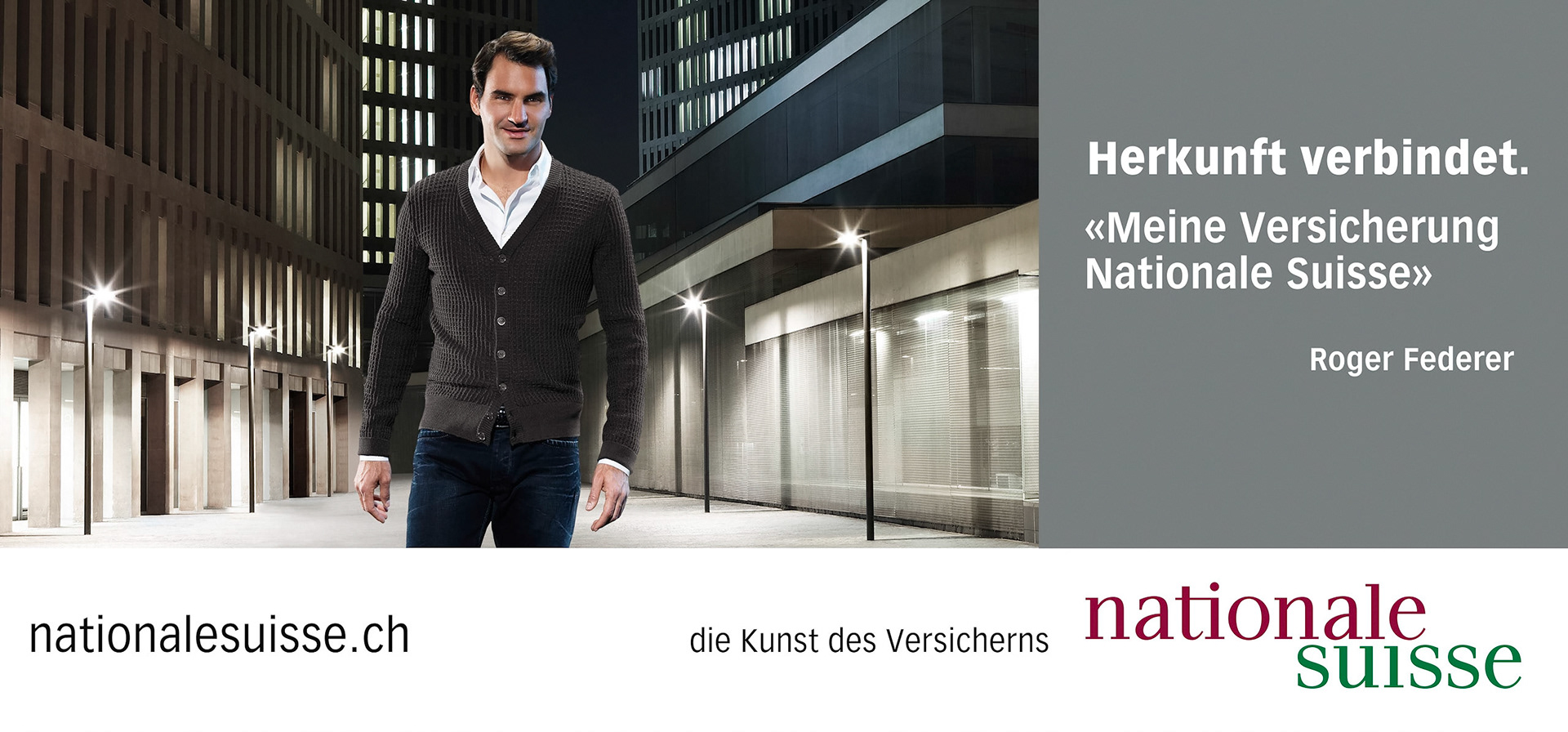 Roger Federer for Nationale Suisse
