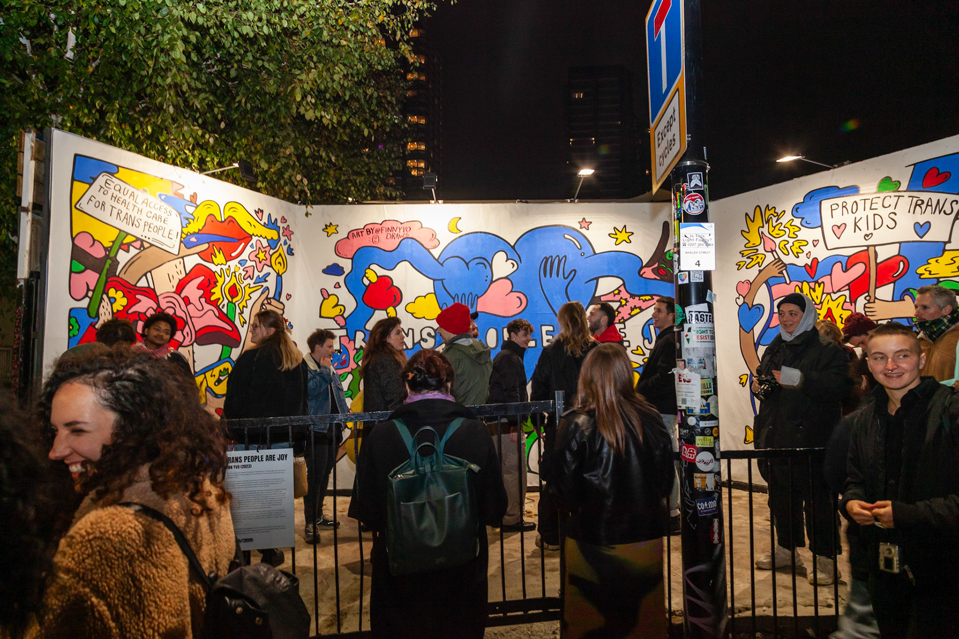 Mural unveiling, Shoreditch (2023)