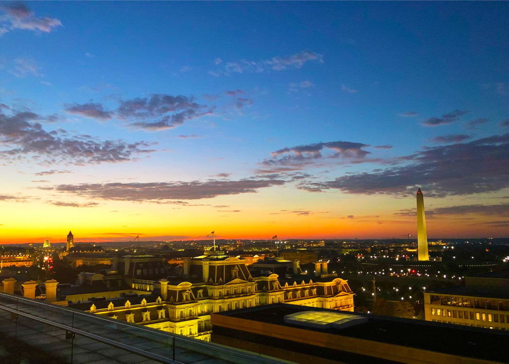 DC at sunrise