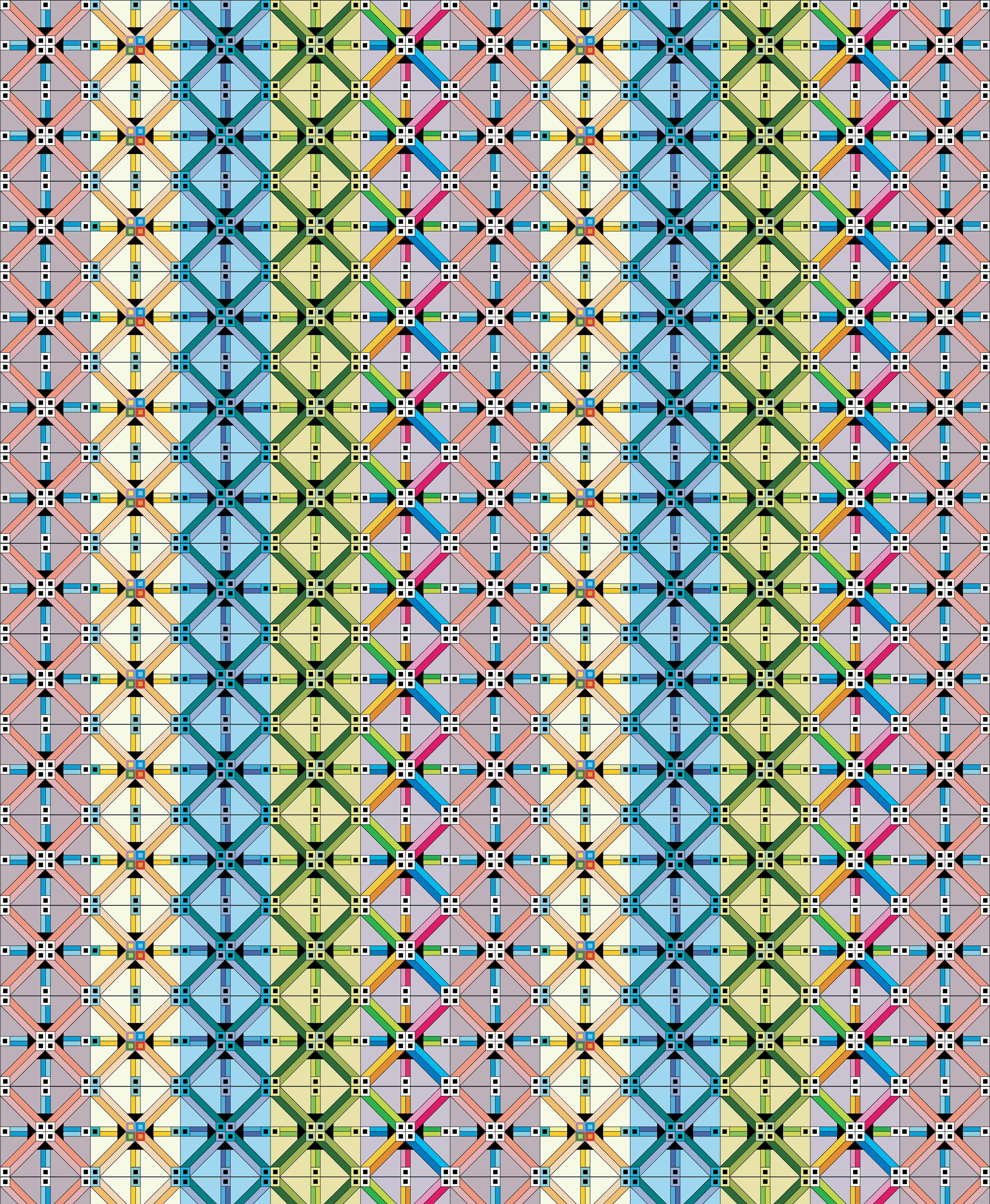 Angle Beams, Digital Art, Pattern 8, 2025