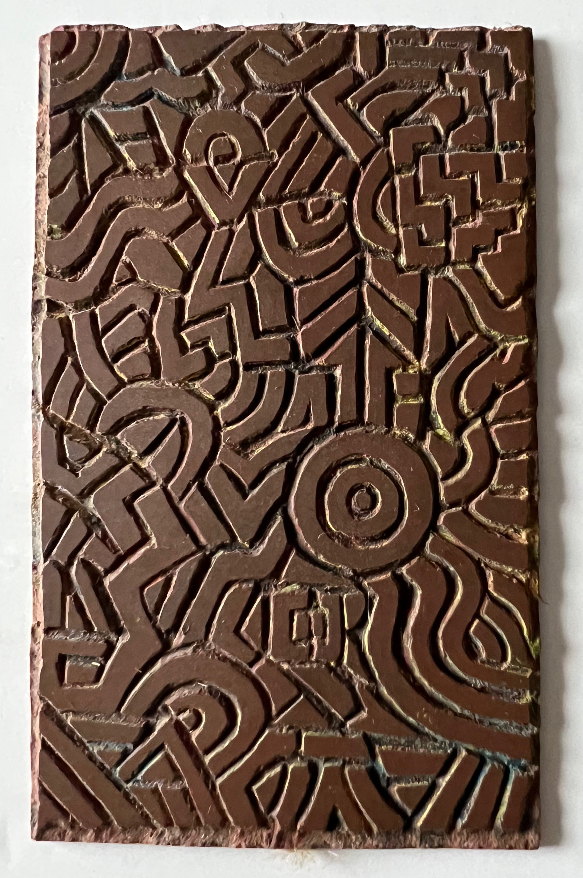 Paths - Linoleum Cut, 1975