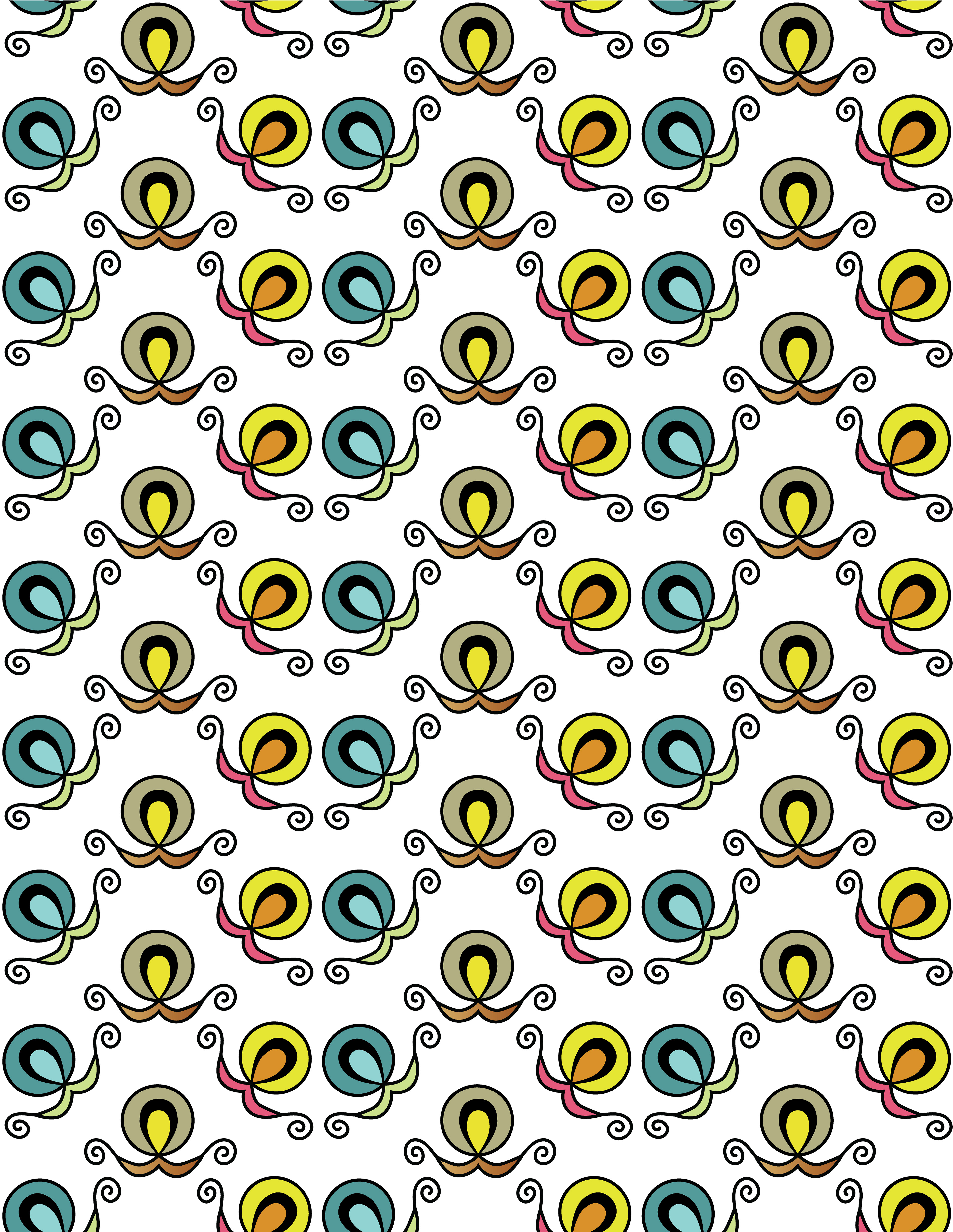 Oil Lamp, Digital Art,  Pattern 1, 2026