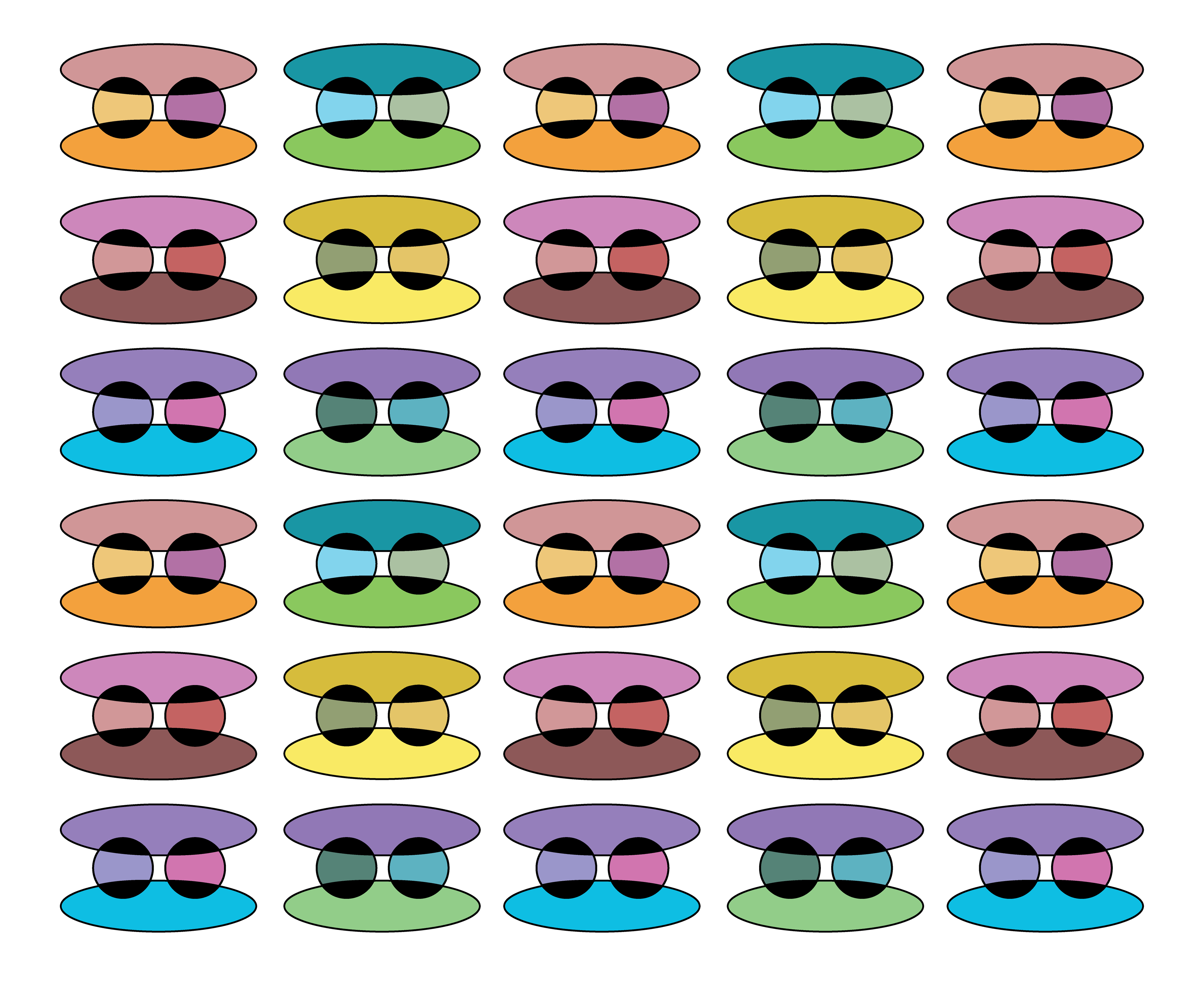 Bubble Cookie, Digital Art, Pattern 5, 2025