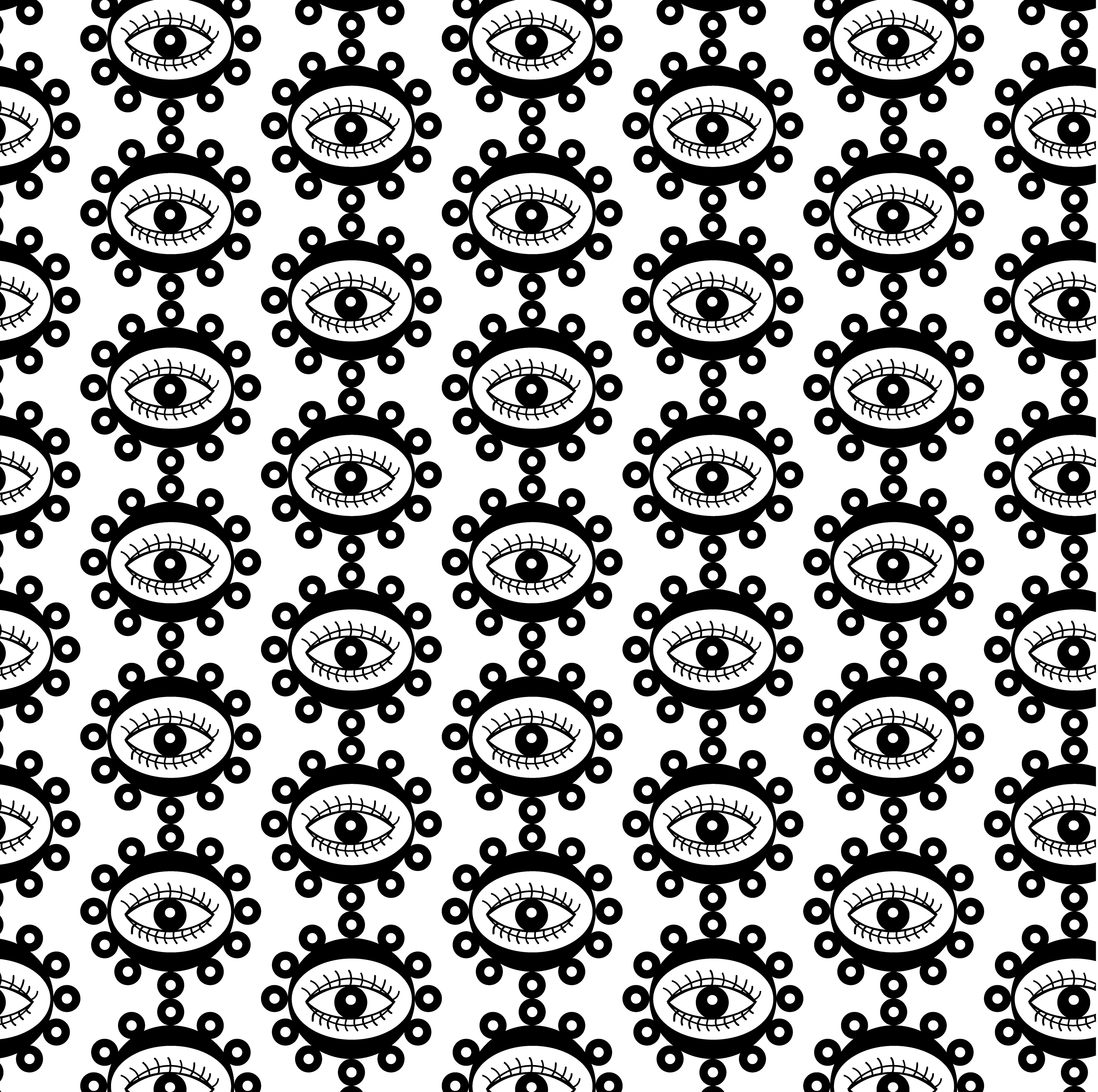 Night Vision Flower, Digital Art, pattern version 2, 2025