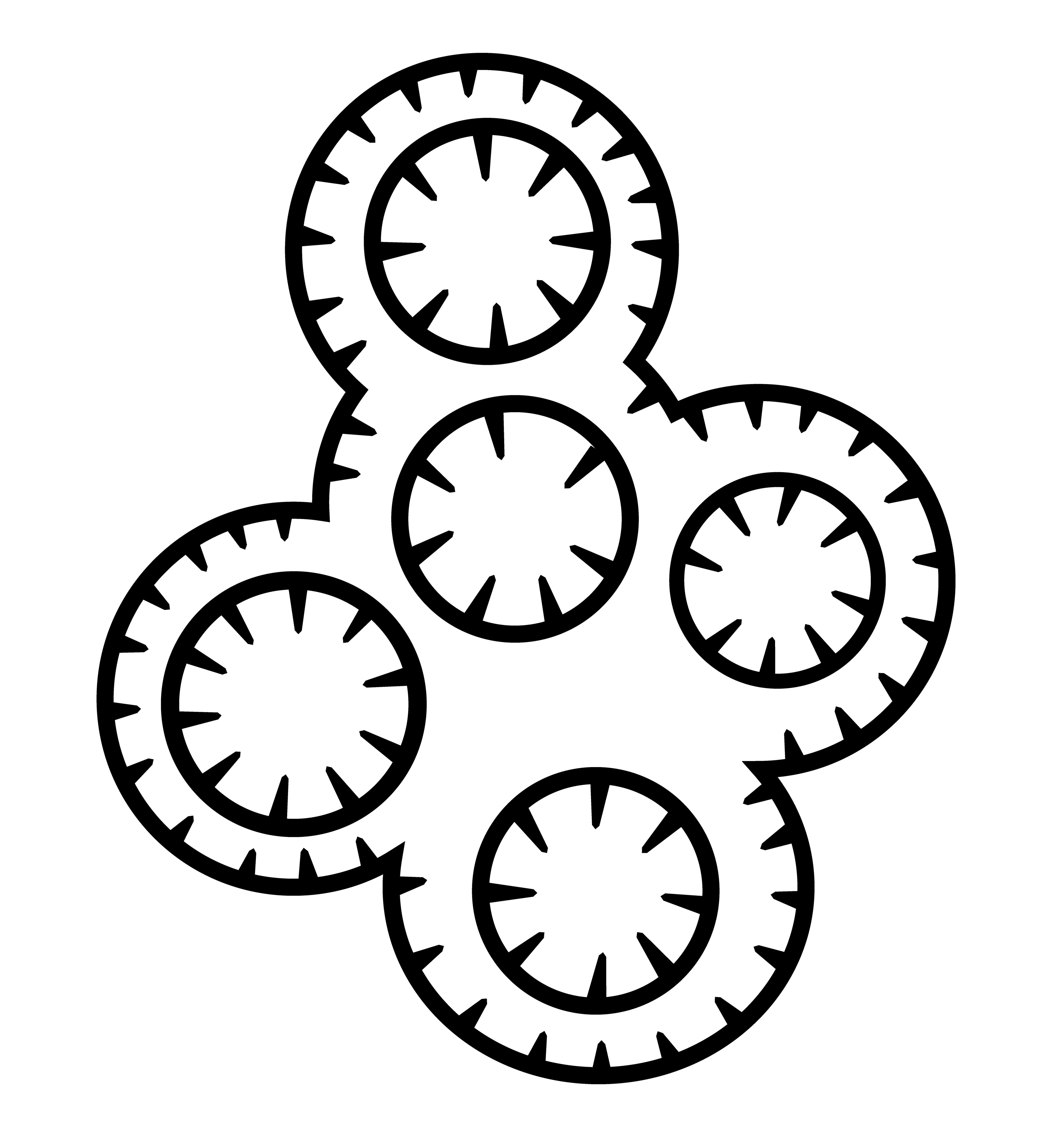 Interlocking Disk, Vector Drawing, 2025