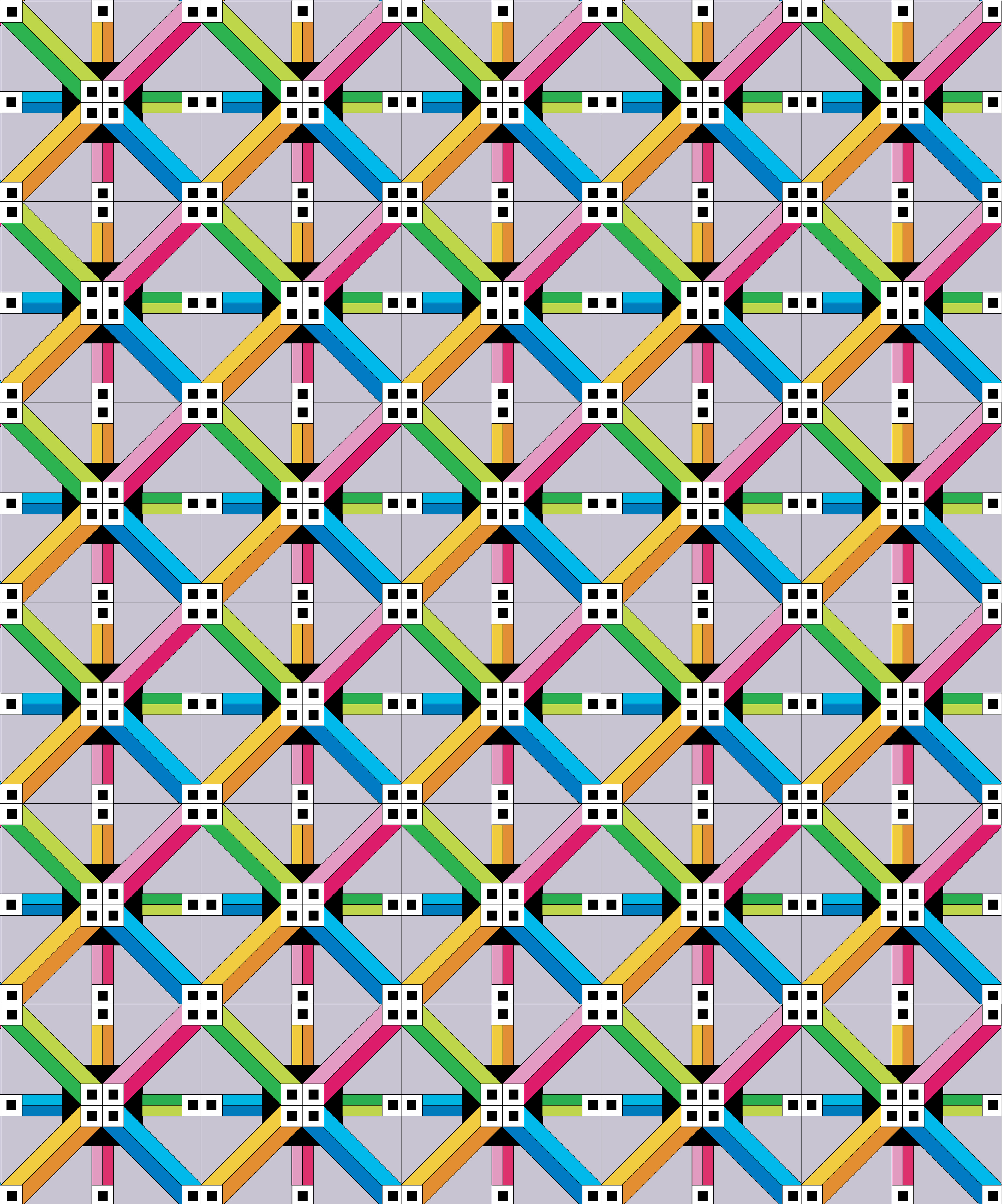 Angle Beams, Digital Art, Pattern 4, 2025