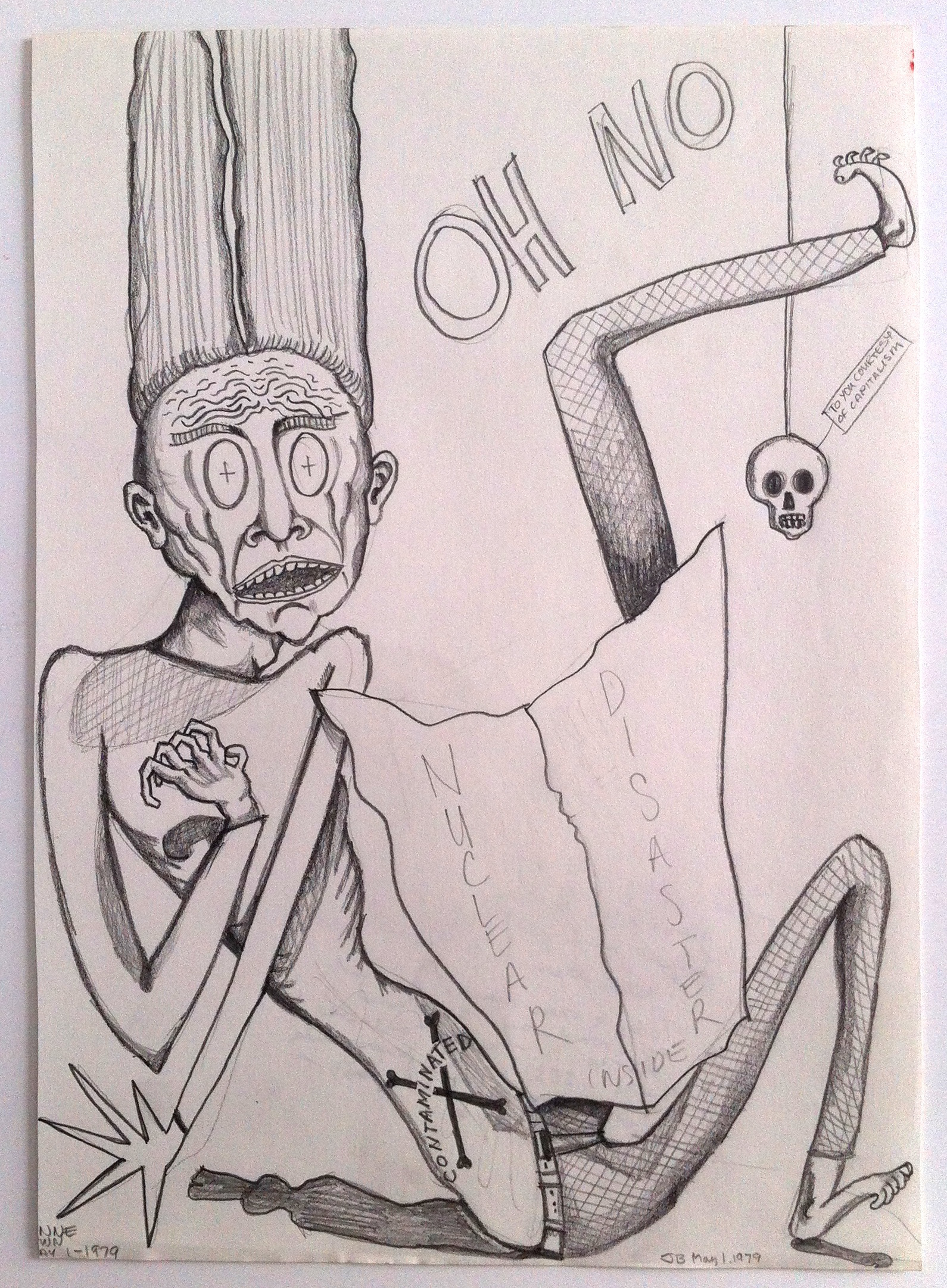 Reading the News, Pencil, 1979