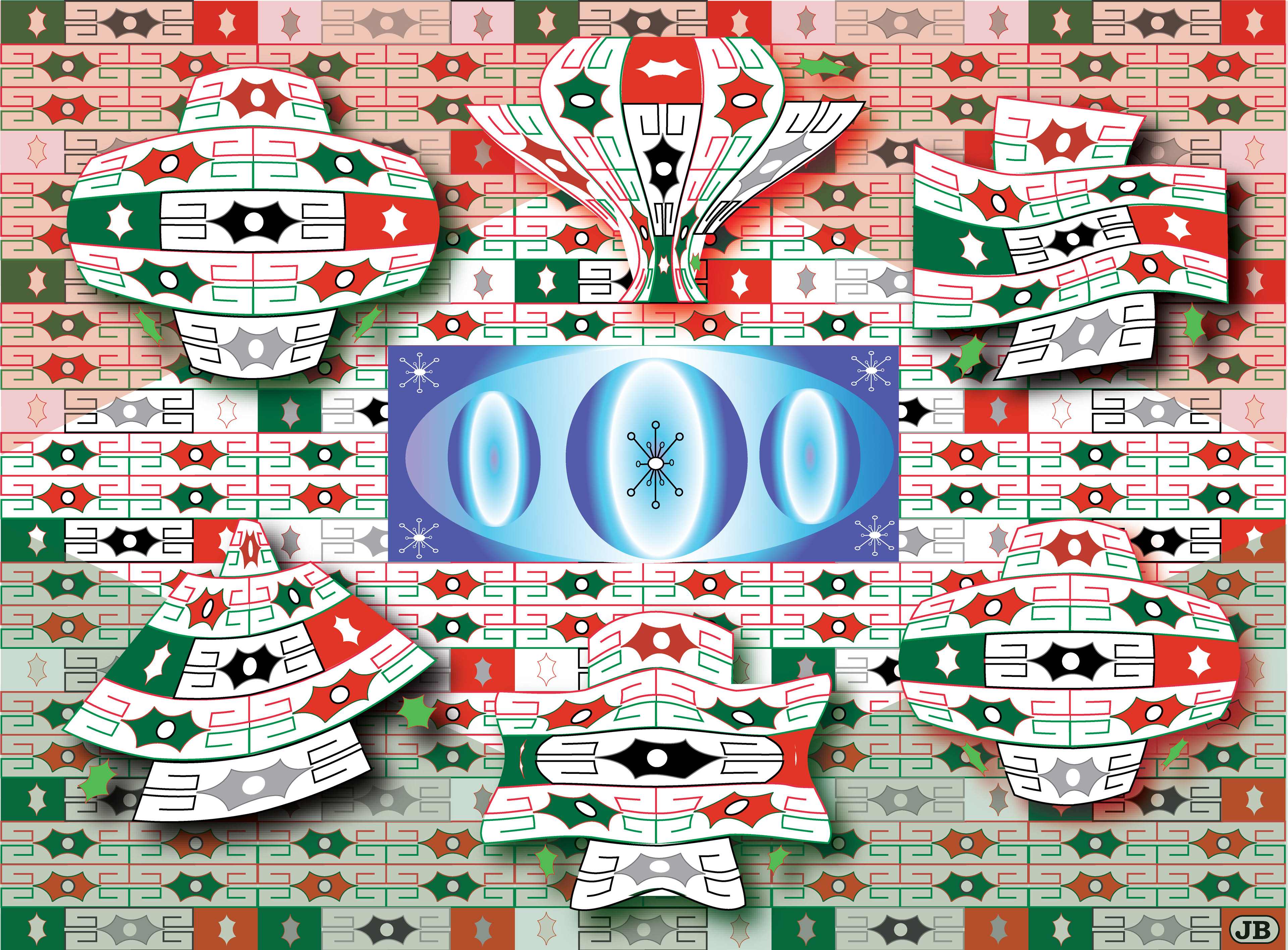 Ornament Dance, digital art, 2006