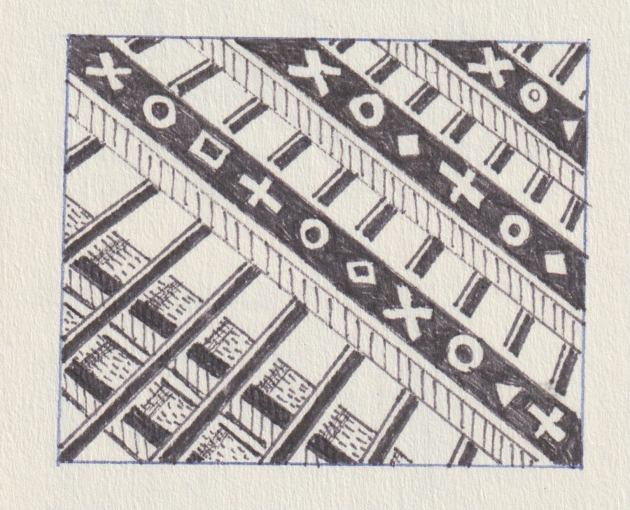 1986-01-18, Black Marker on Paper, 1986
