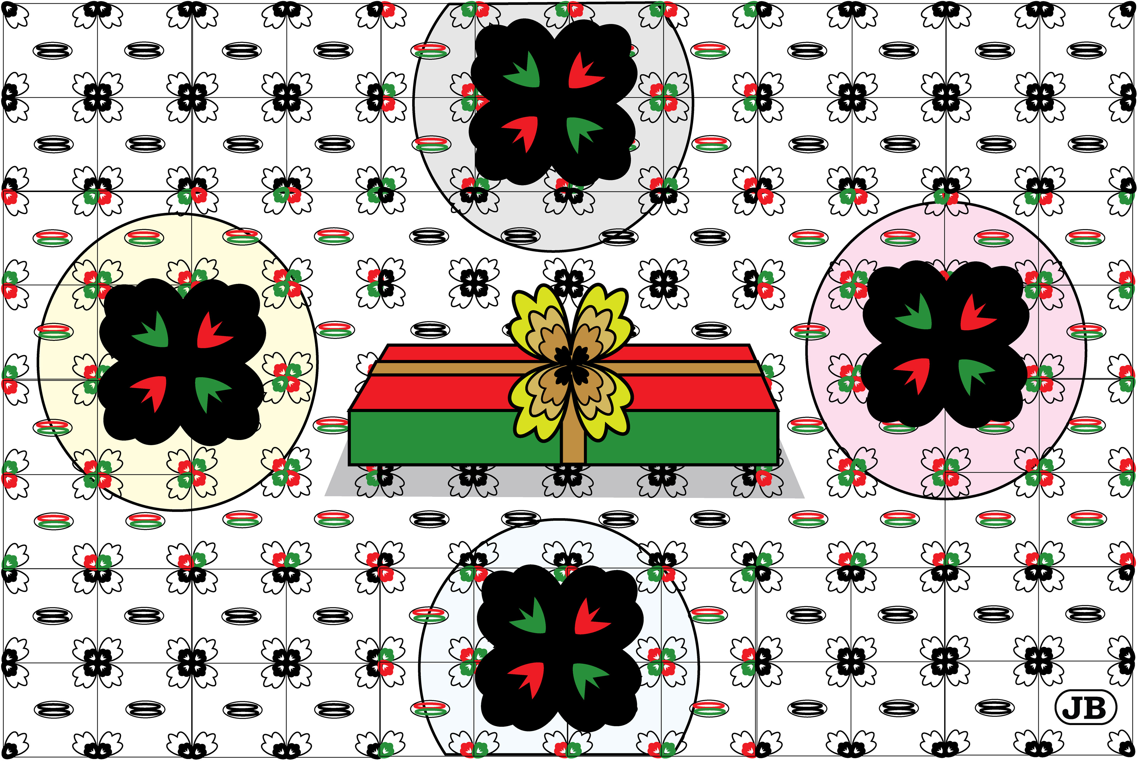 Christmas Gift Box, Digital Art, 2007