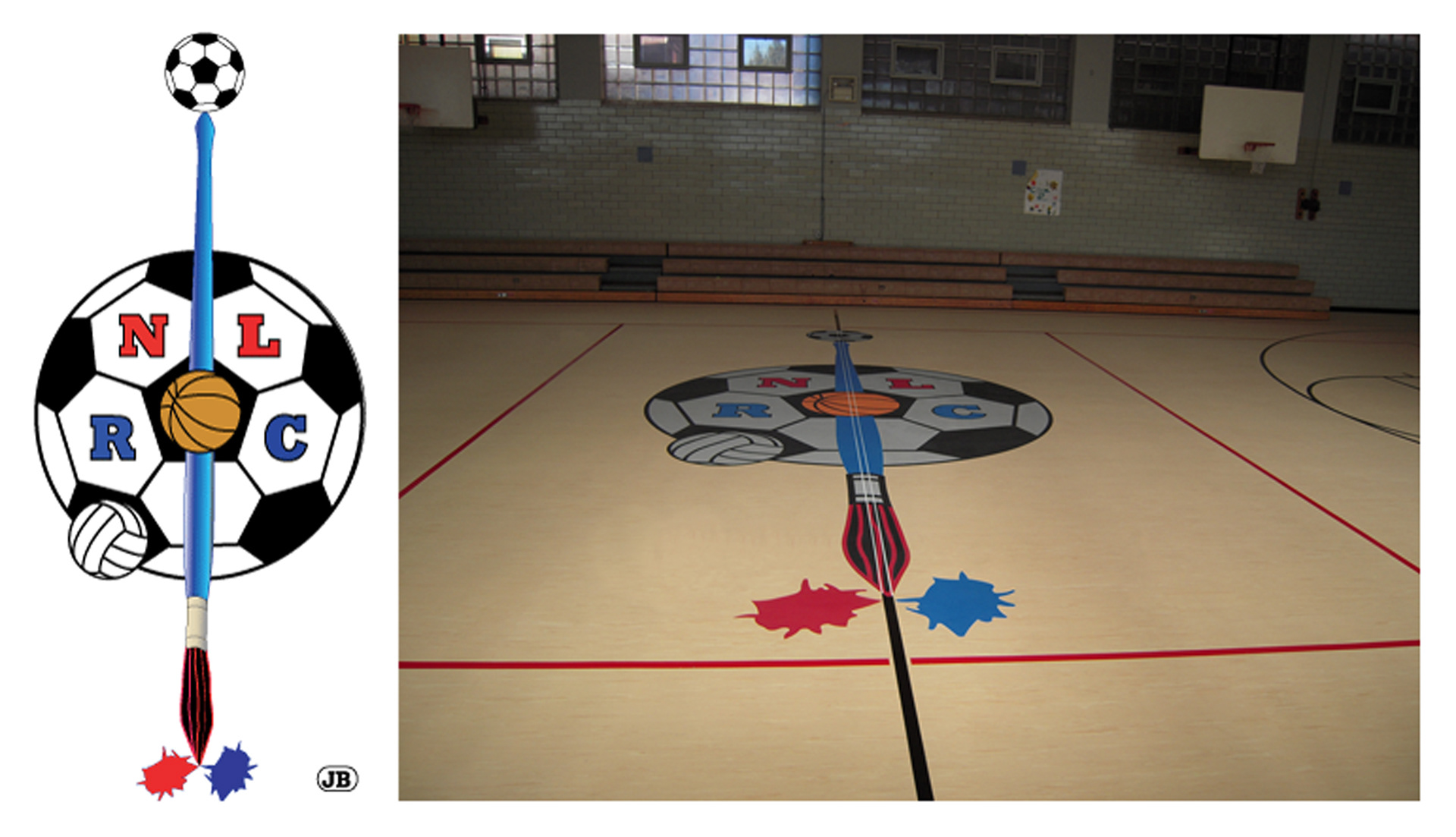 Northern Liberties Recreation Center, Logo for Gym Floor, 2008