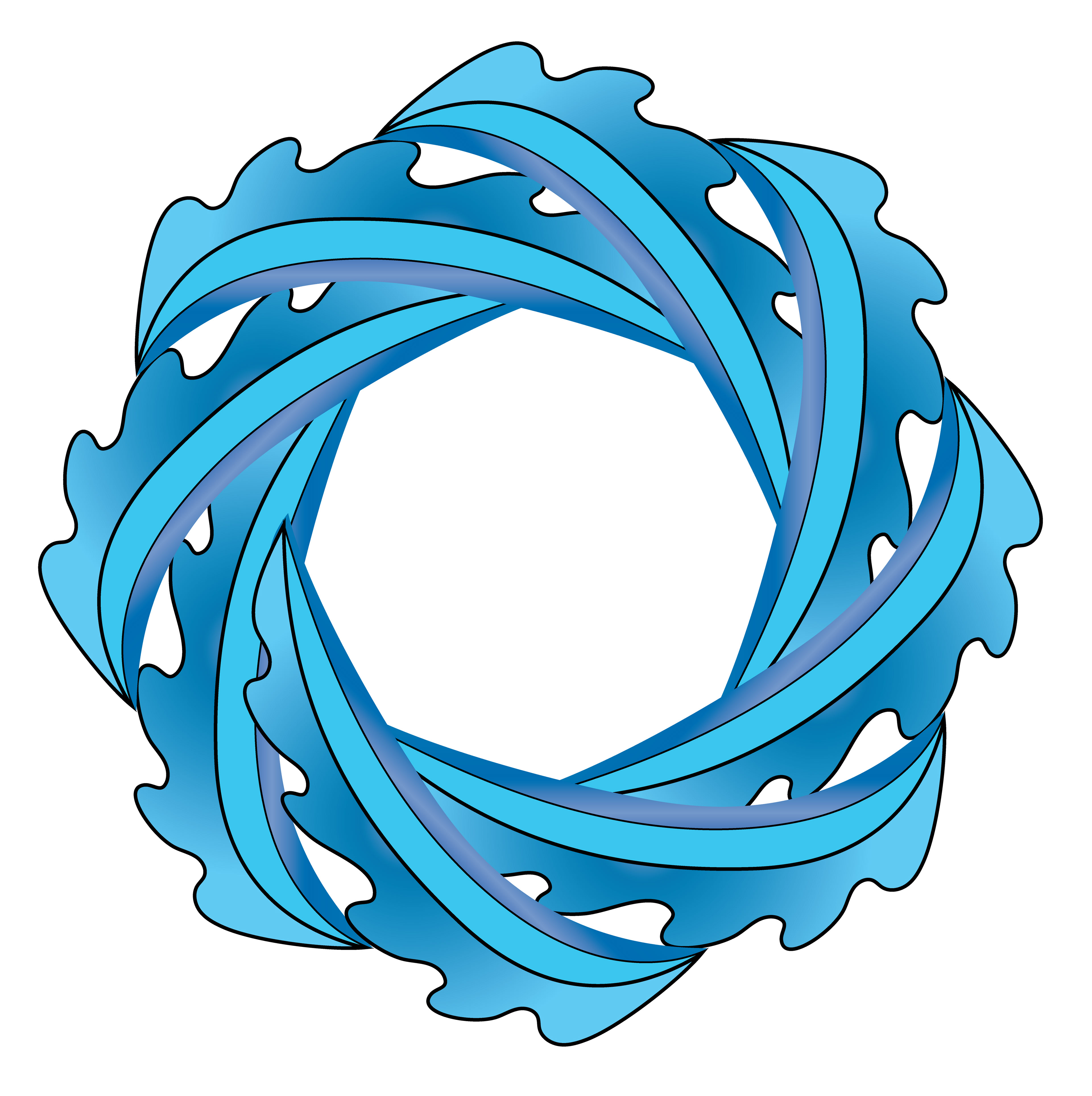 Whirl Waves, Digital Art, Radial 2, 2022