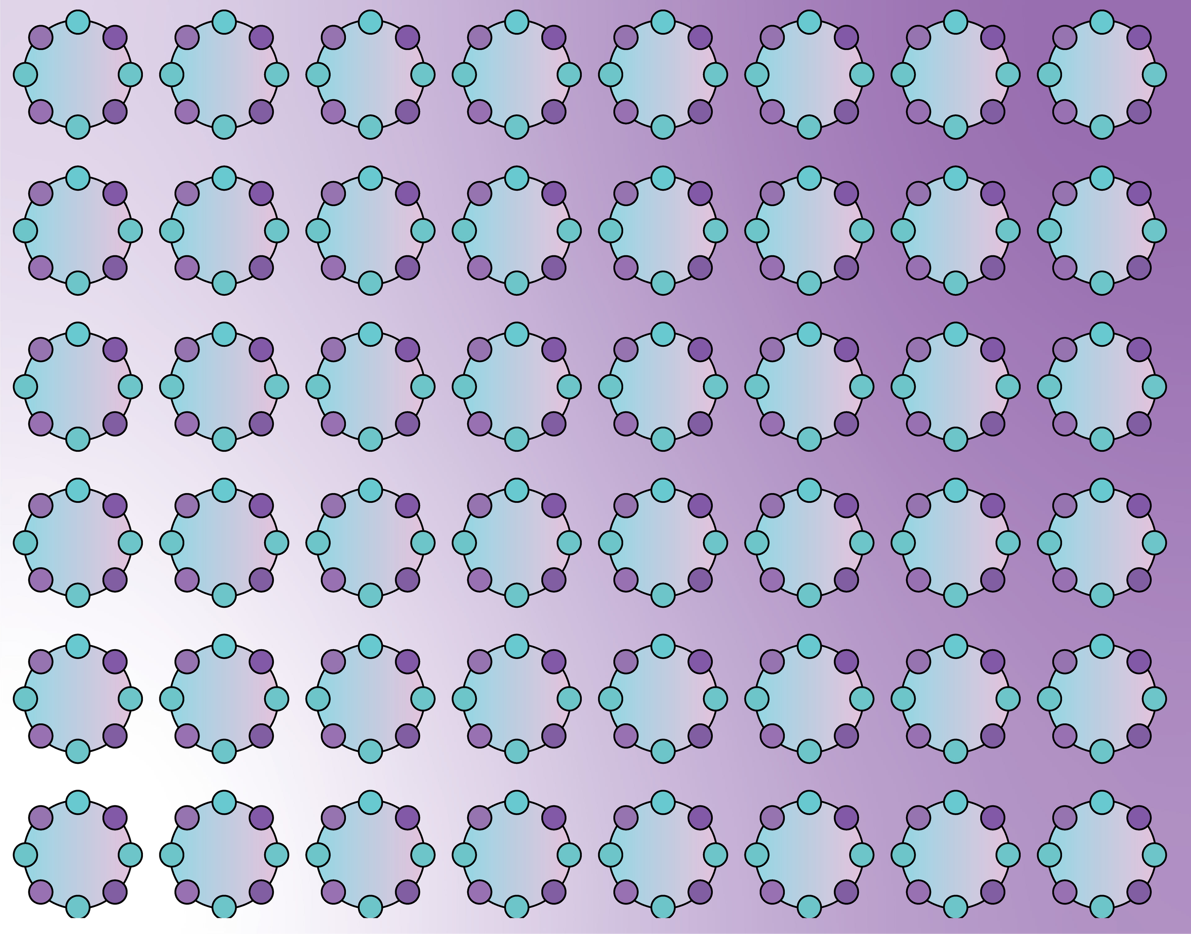 Snowball Rings, Digital Art, version 2, 2021