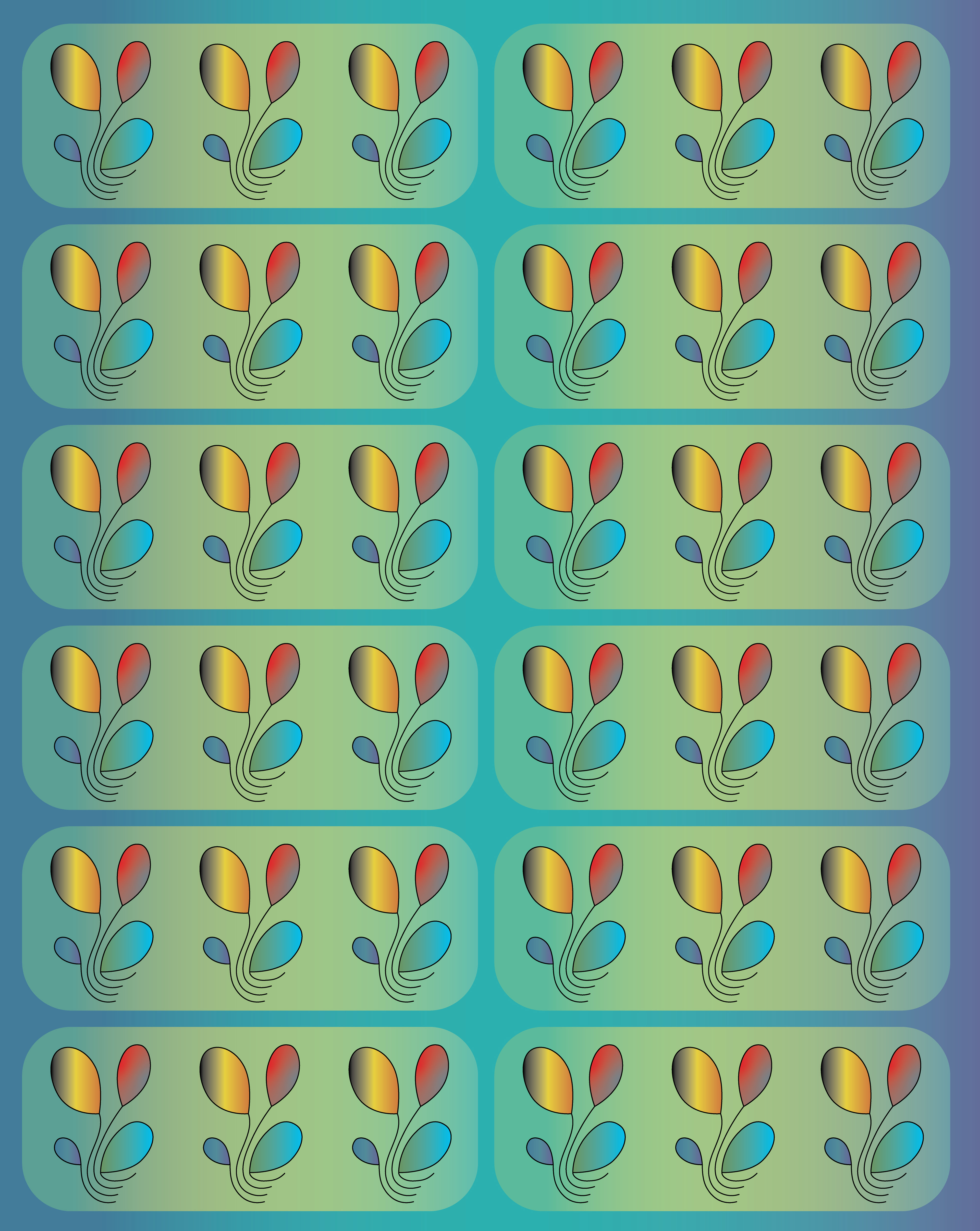 Balloon Threads, Digital Art, Pattern 1, 2025