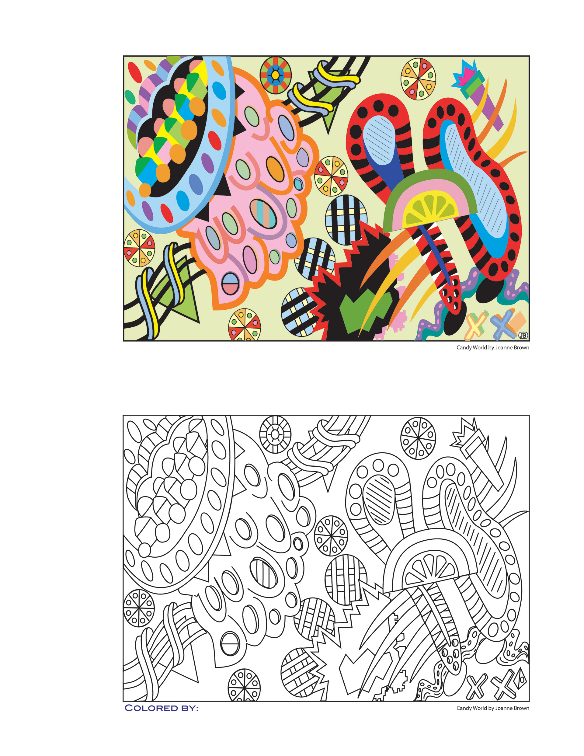 Portfolio Coloring Book, 2009 - Candy World