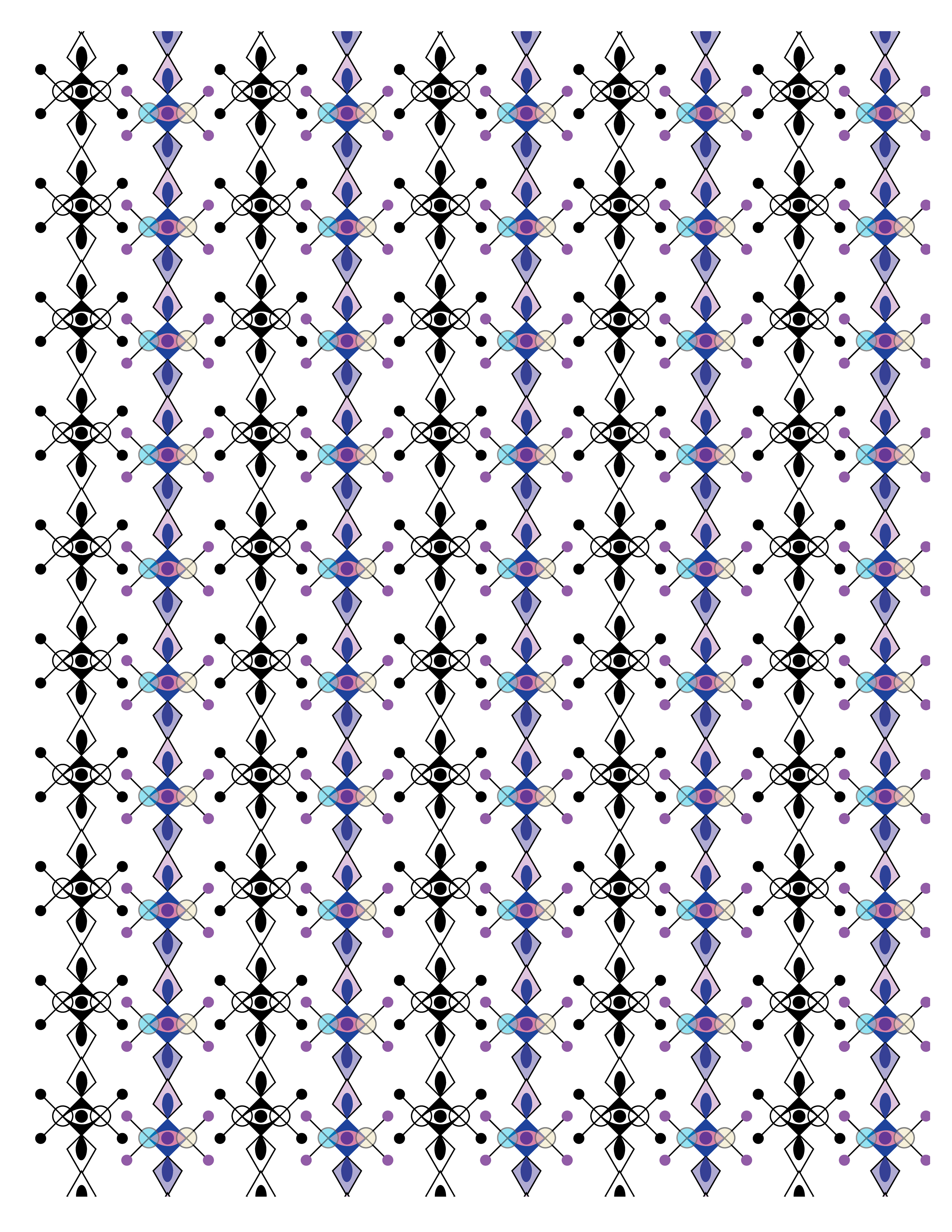 Diamond Eyes, Digital Art, Pattern 2, 2025