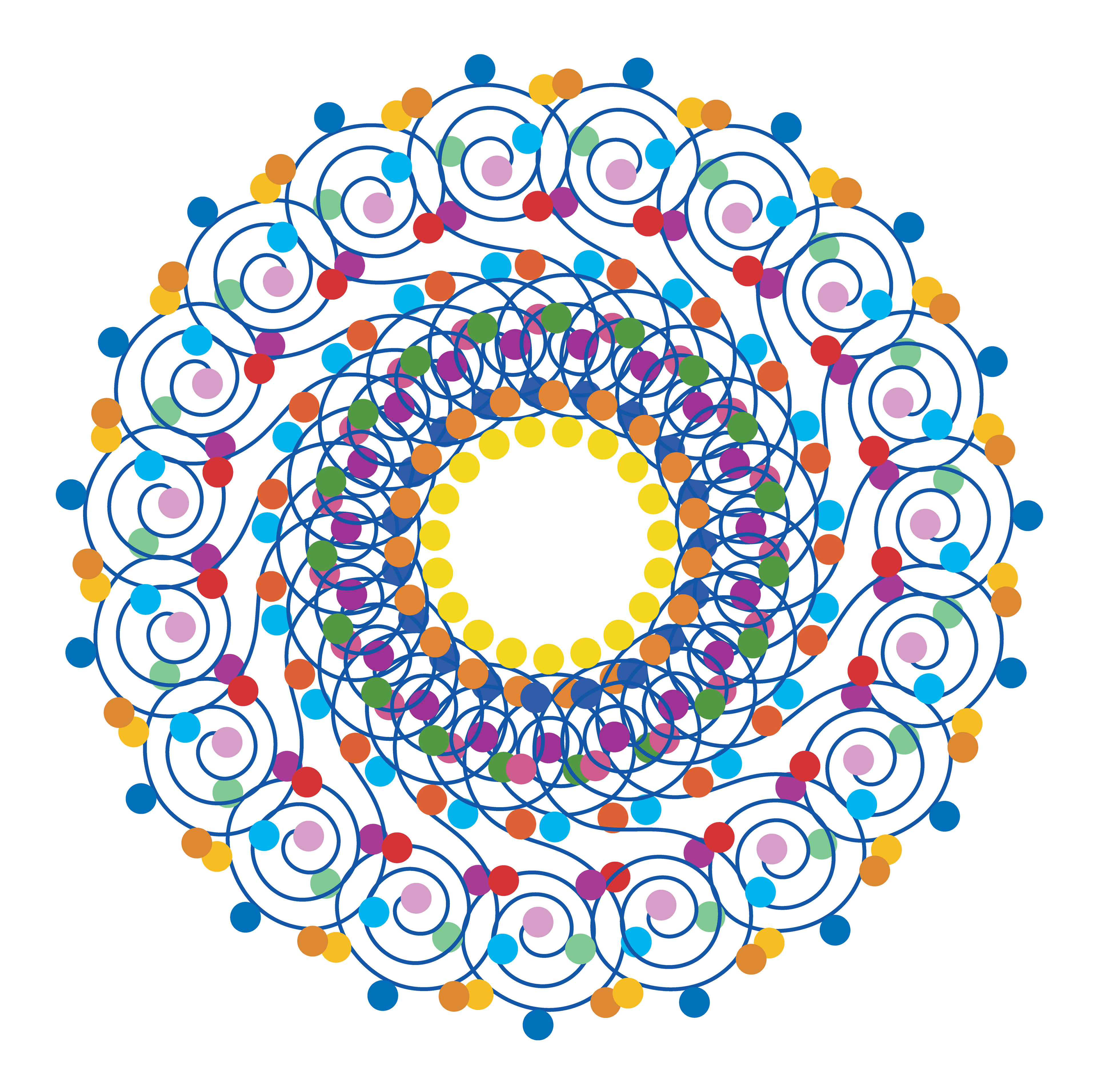 Sparkle Scroll, Digital Art, Radial, 2021