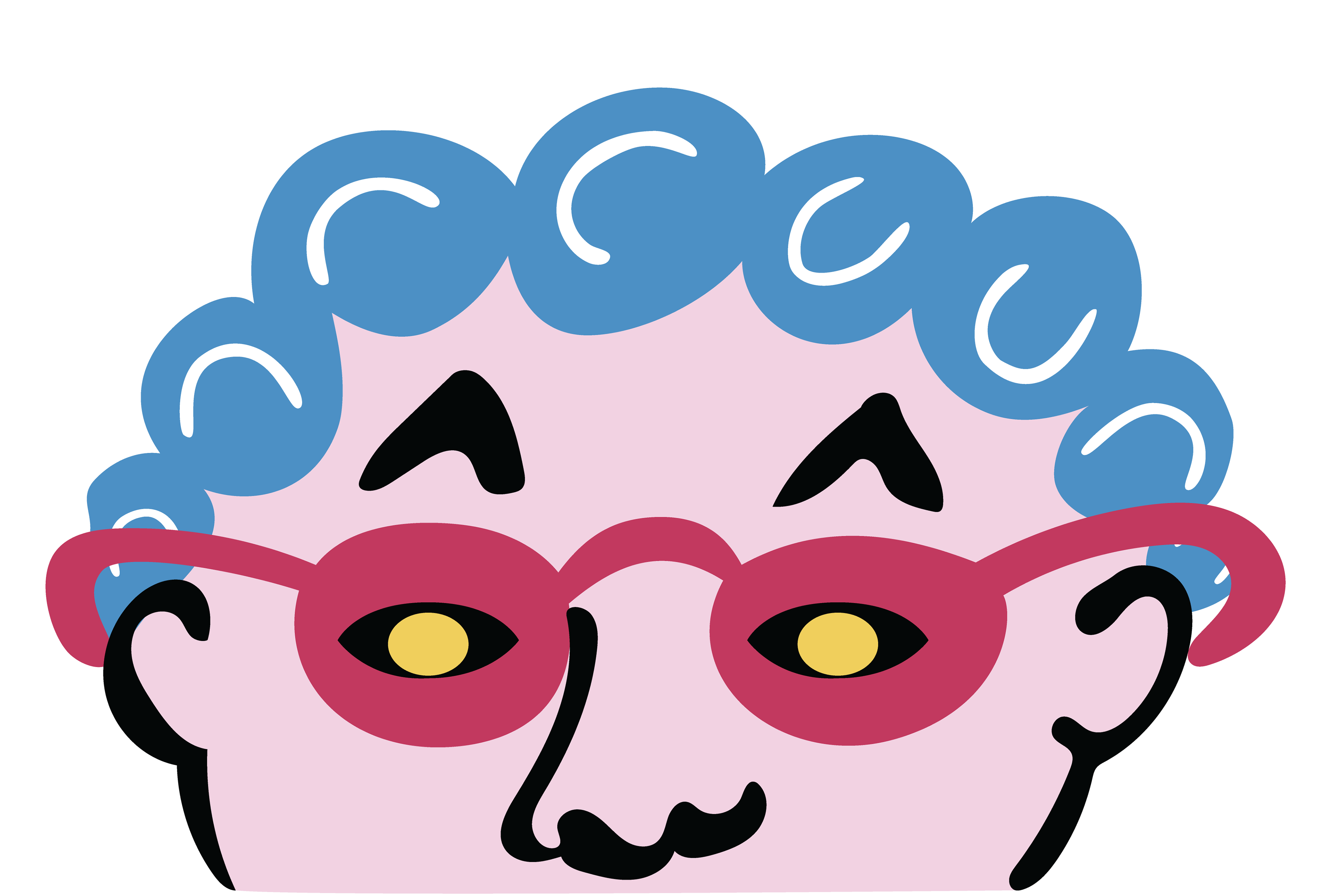 Four Eyes, Digital Art, Artwork Face 3, 2025