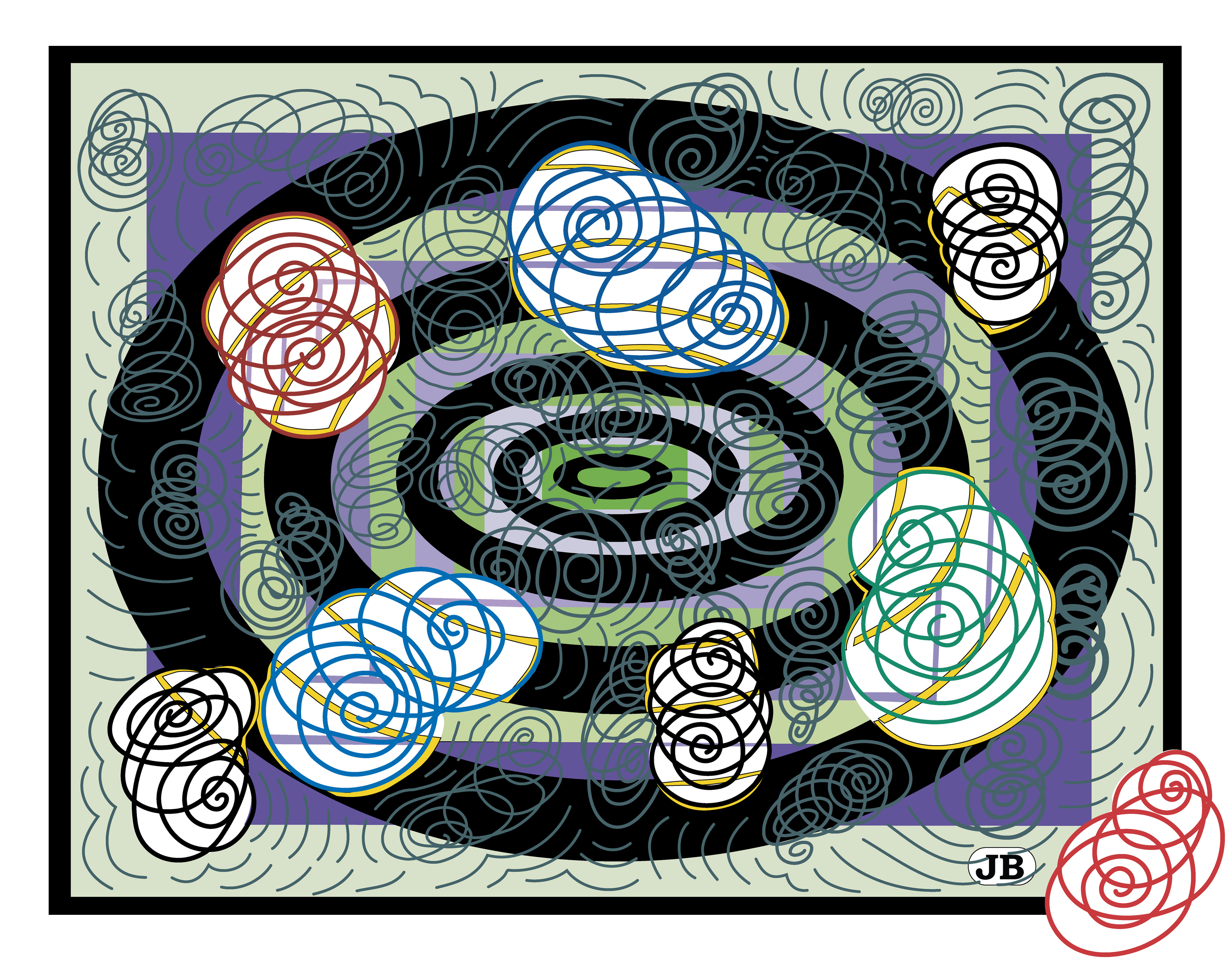 Spiral Storm, Digital Art, 2021