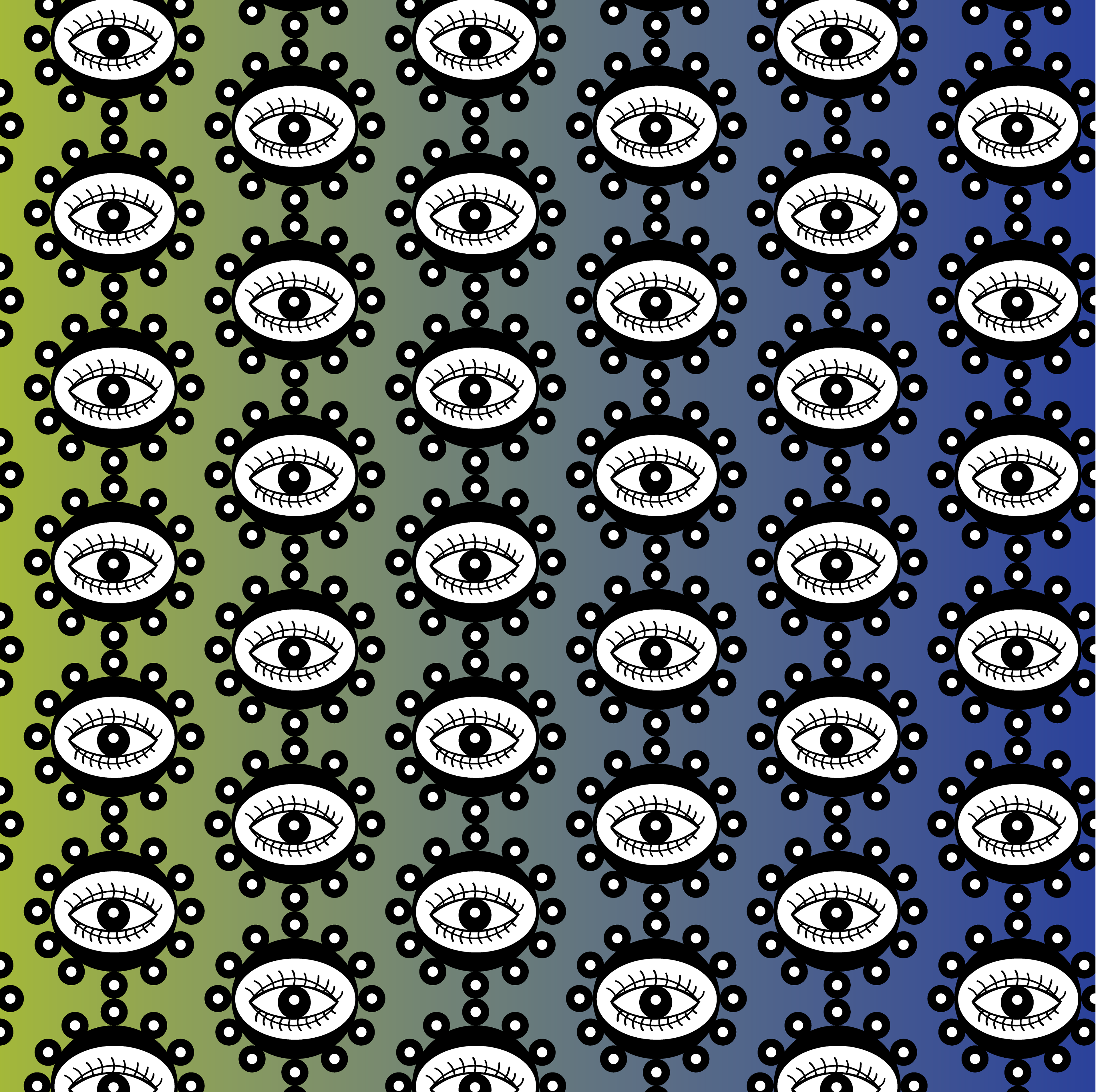 Night Vision Flower, Digital Art, pattern version 3, 2025
