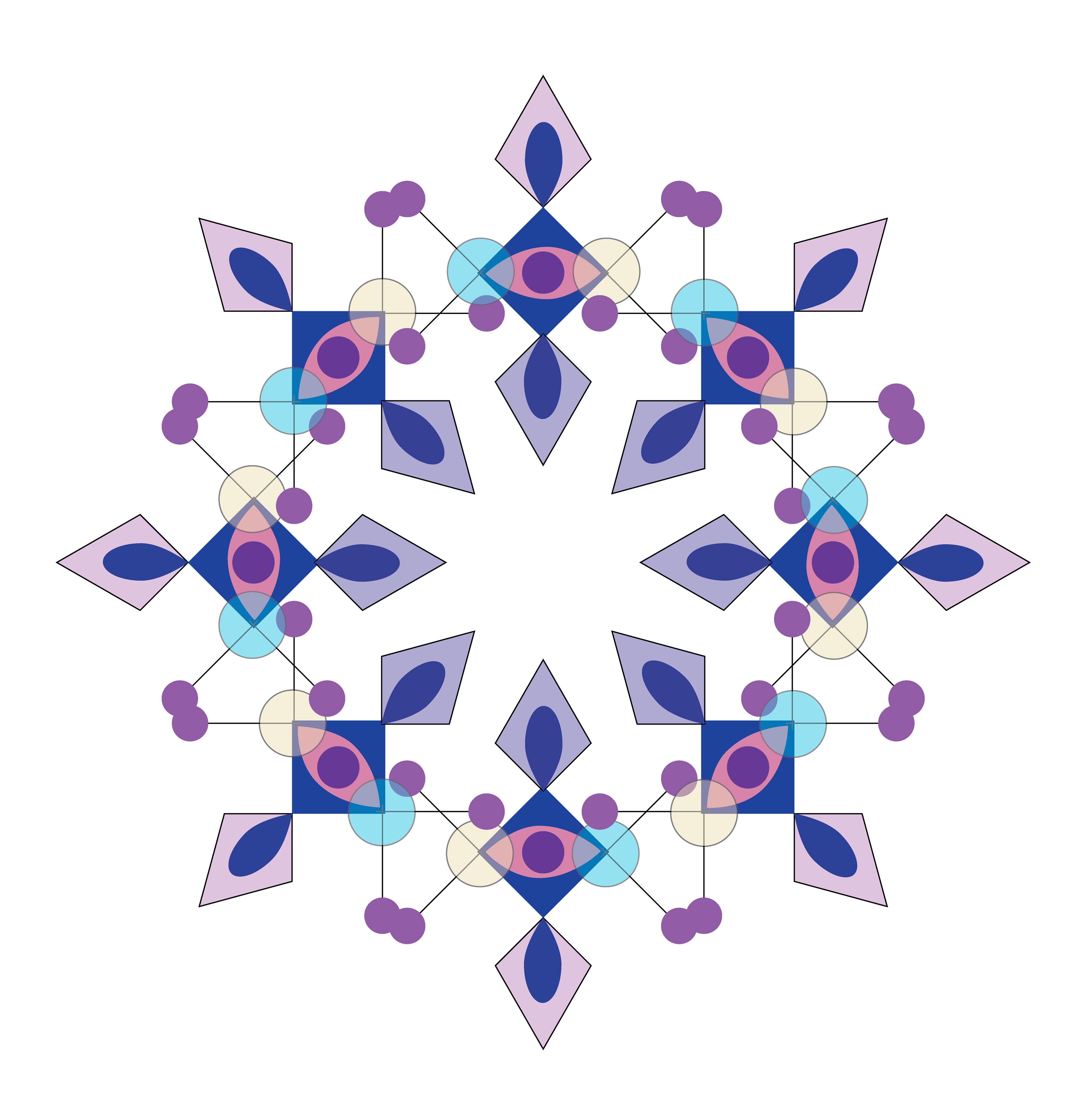 Diamond Eyes, Digital Art, Radial 2, 2025