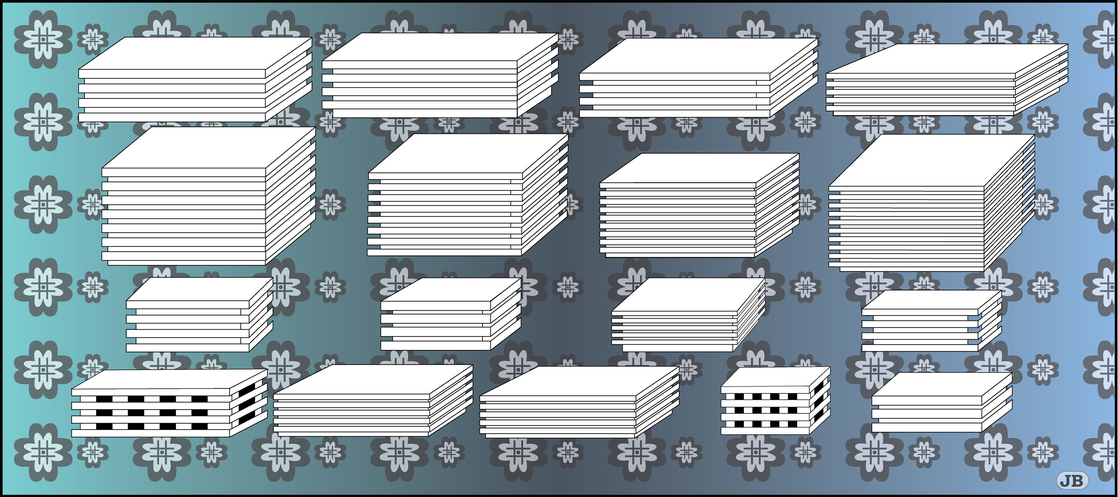 Stacked Pallets - Digital Art, 2024