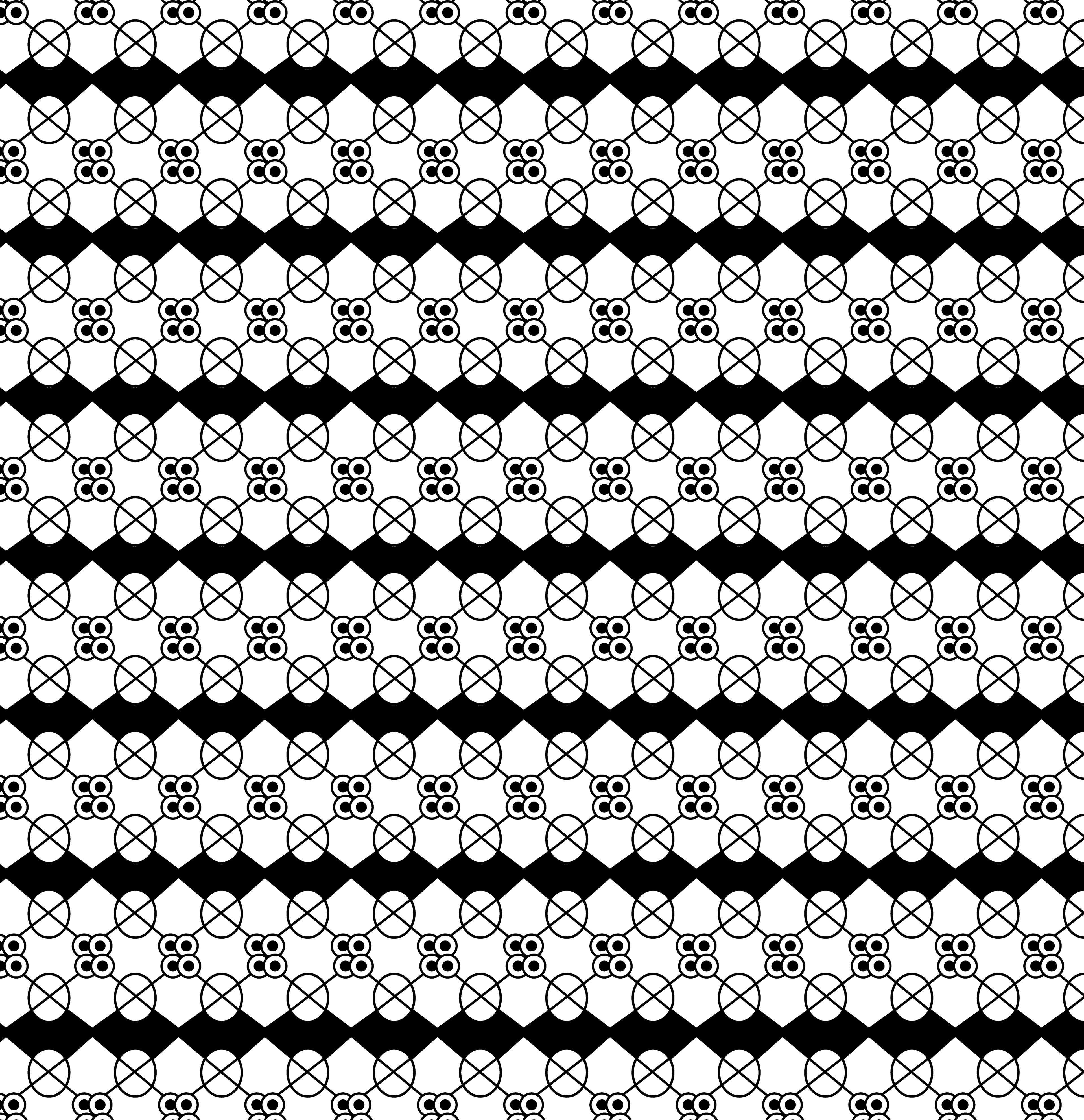 Clock Hands, Digital Art, Pattern 2, 2022