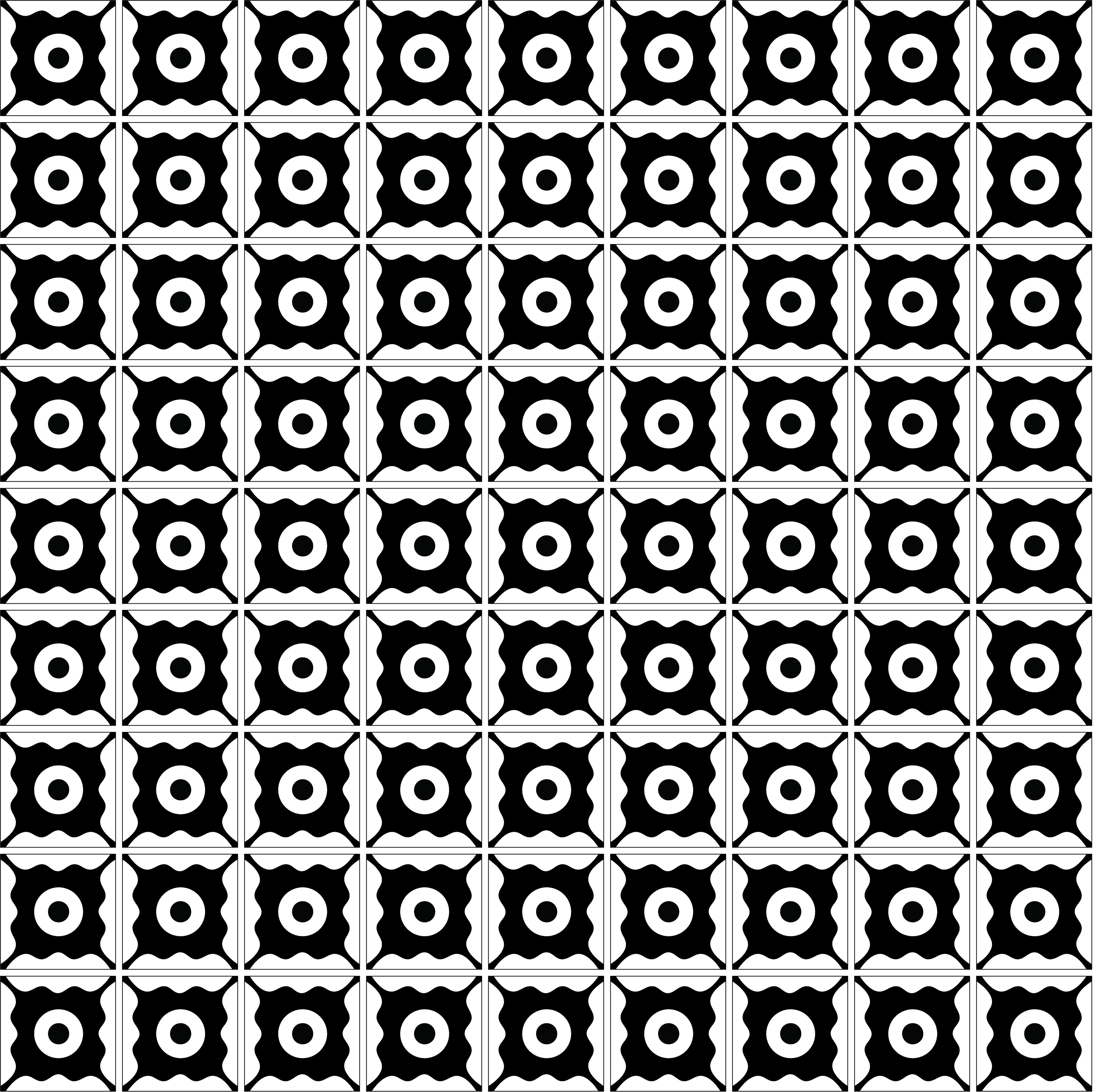 Night Flower Eyes, Digital Art, pattern 2, 2025